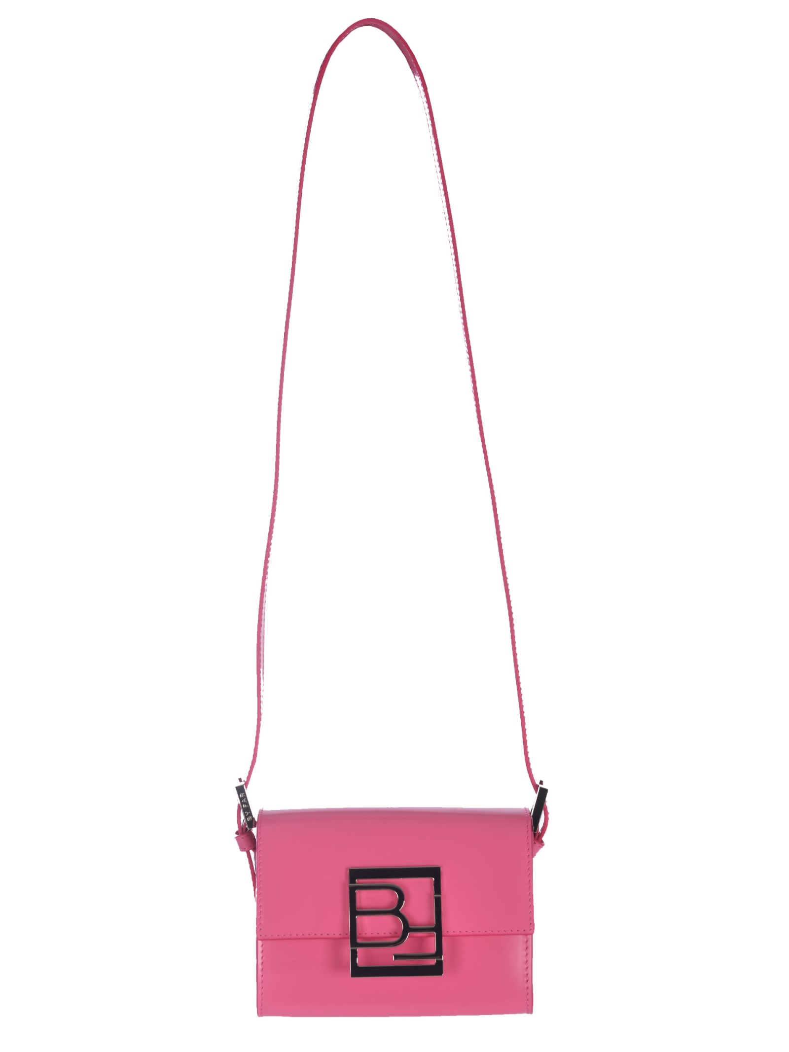 Shop By Far Mini Bag  Fran In Semi-patent Leather In Rosa