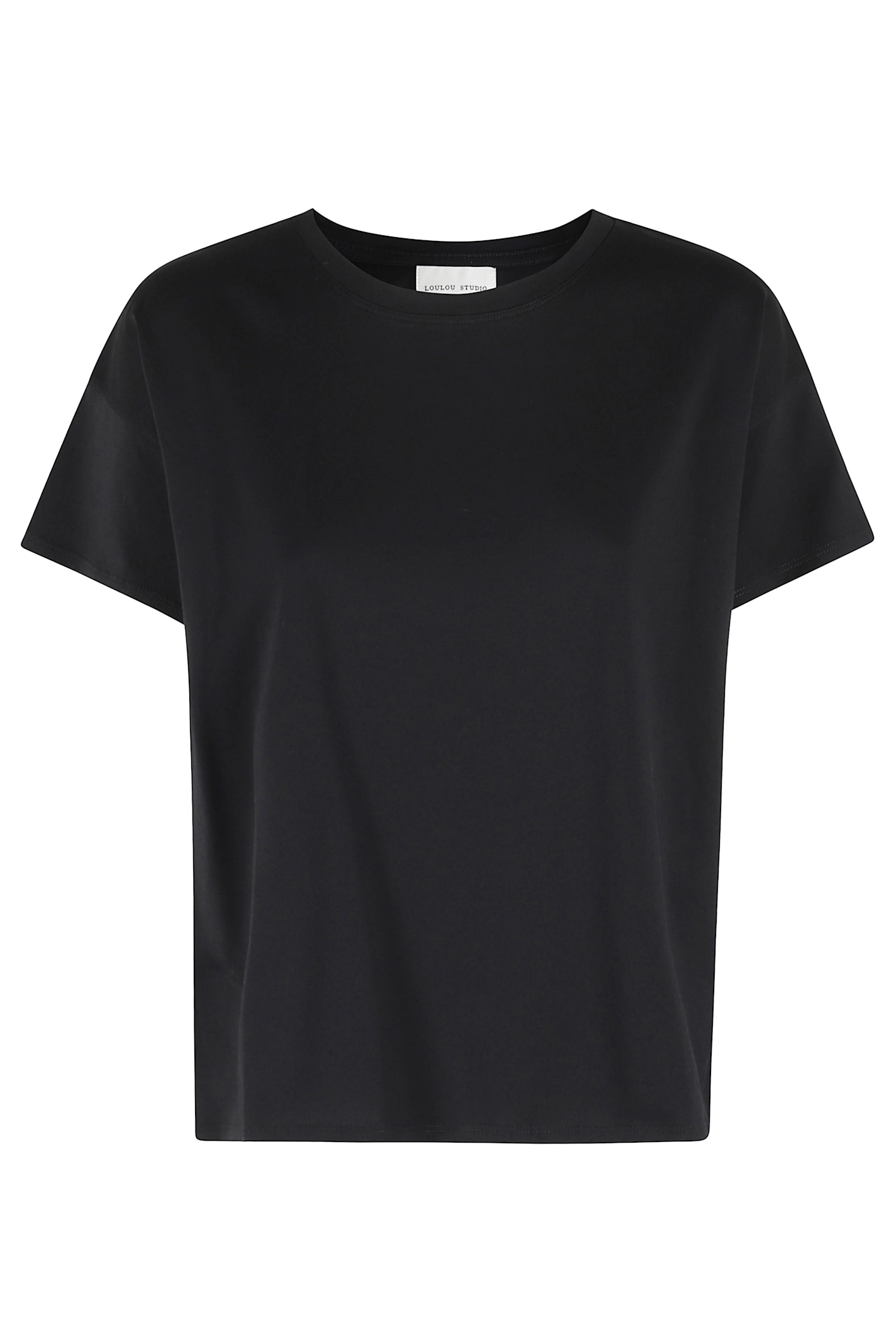 Shop Loulou Studio Manches Courtes Oversize In Black