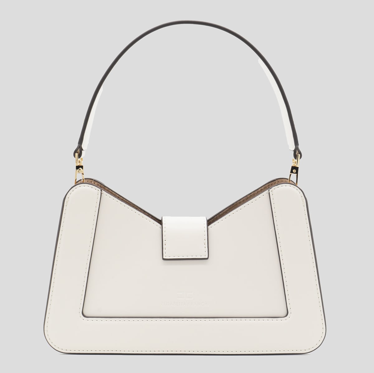 Shop Elisabetta Franchi Shoulder Bag In Burro