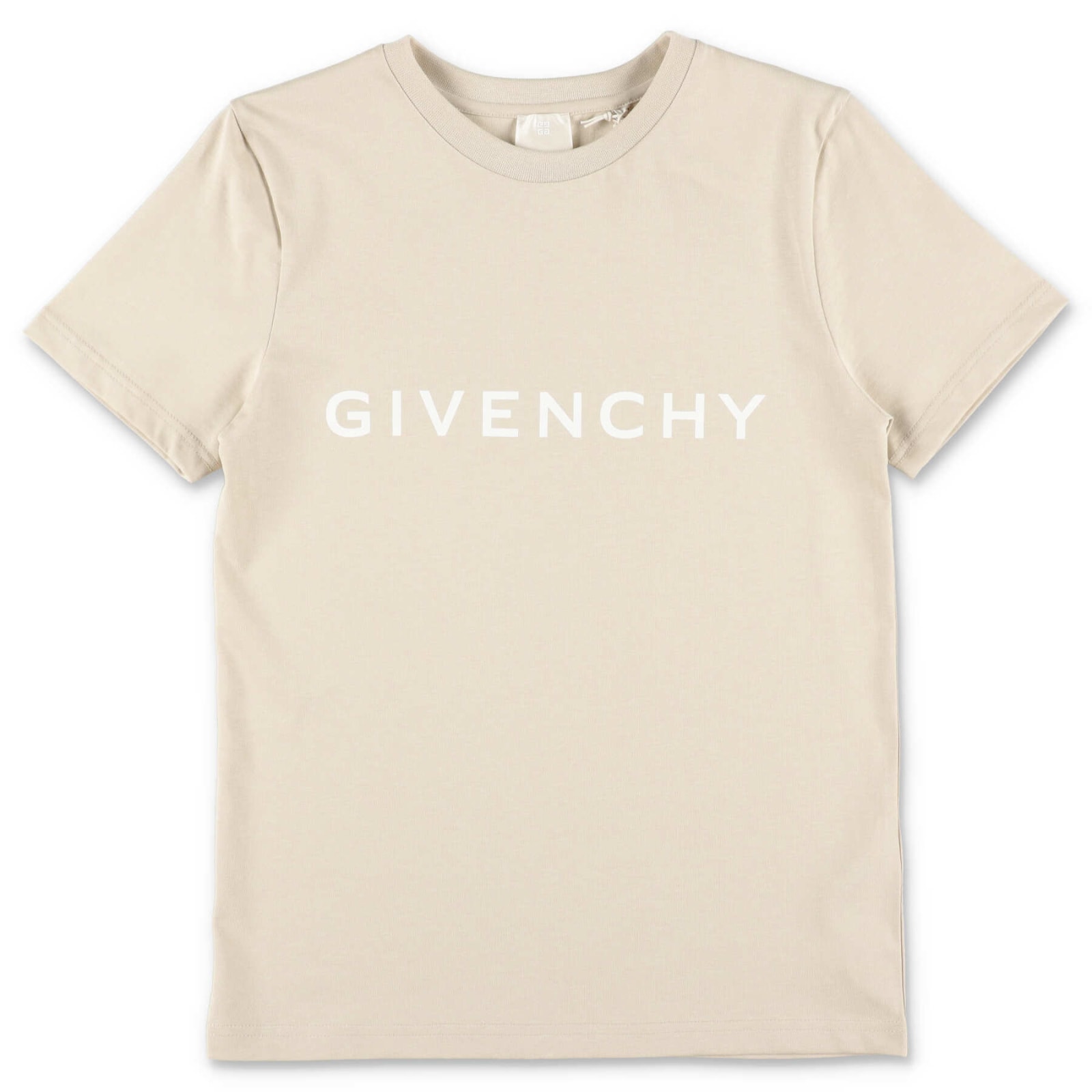 Givenchy T-shirt Beige In Jersey Di Cotone Bambino
