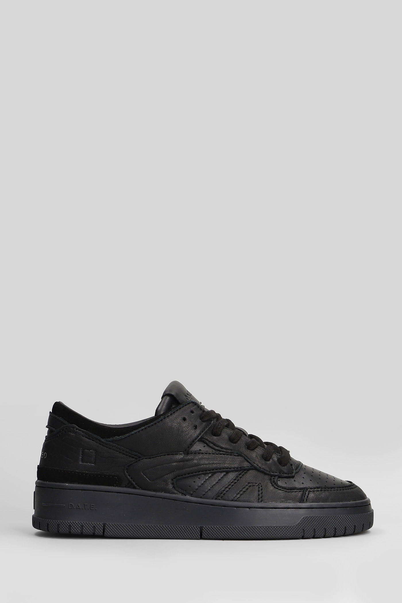 Date Torneo Nz Sneakers In Black Suede And Leather In Black