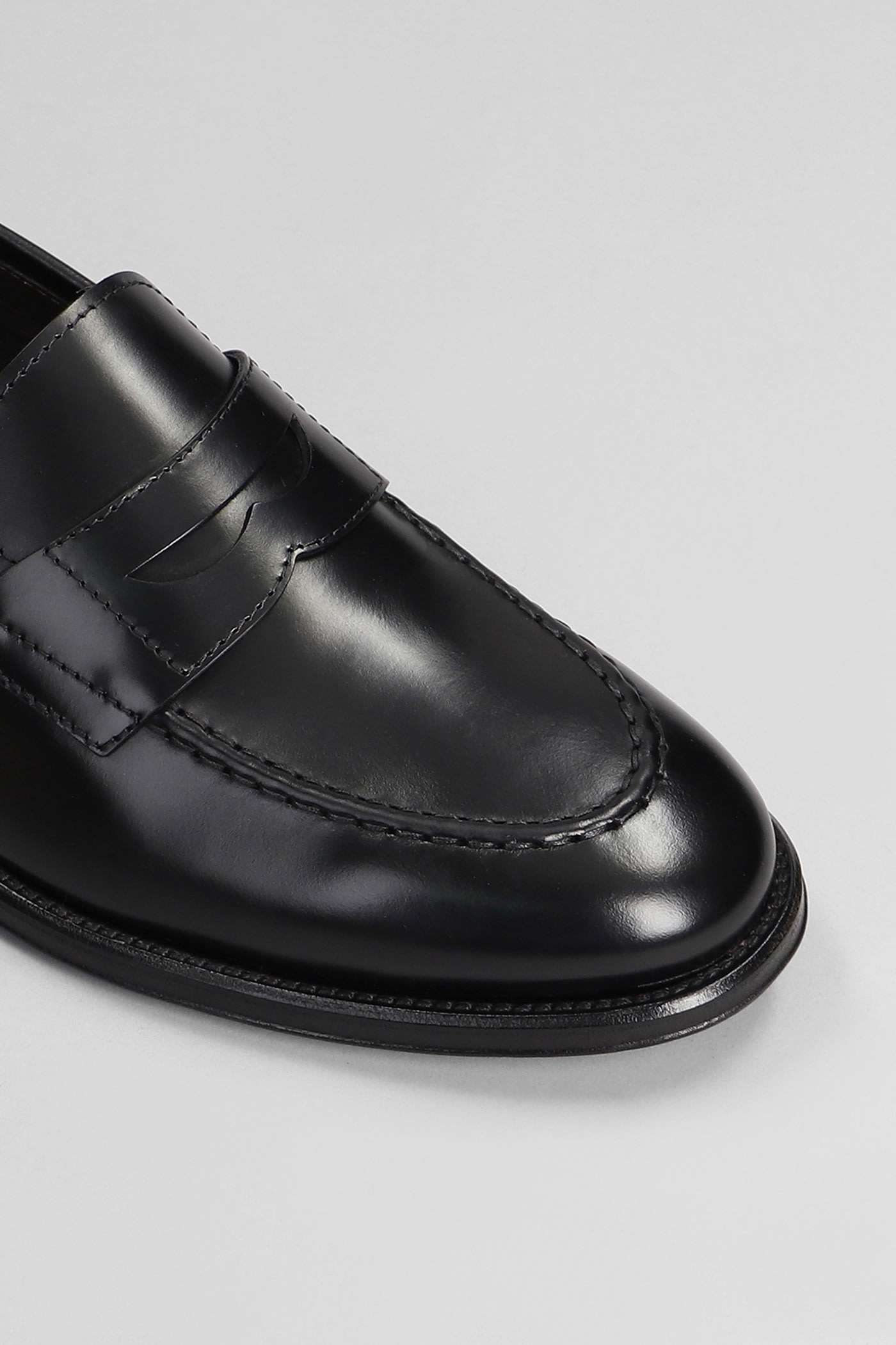 Shop Henderson Baracco Loafers In Black Leather