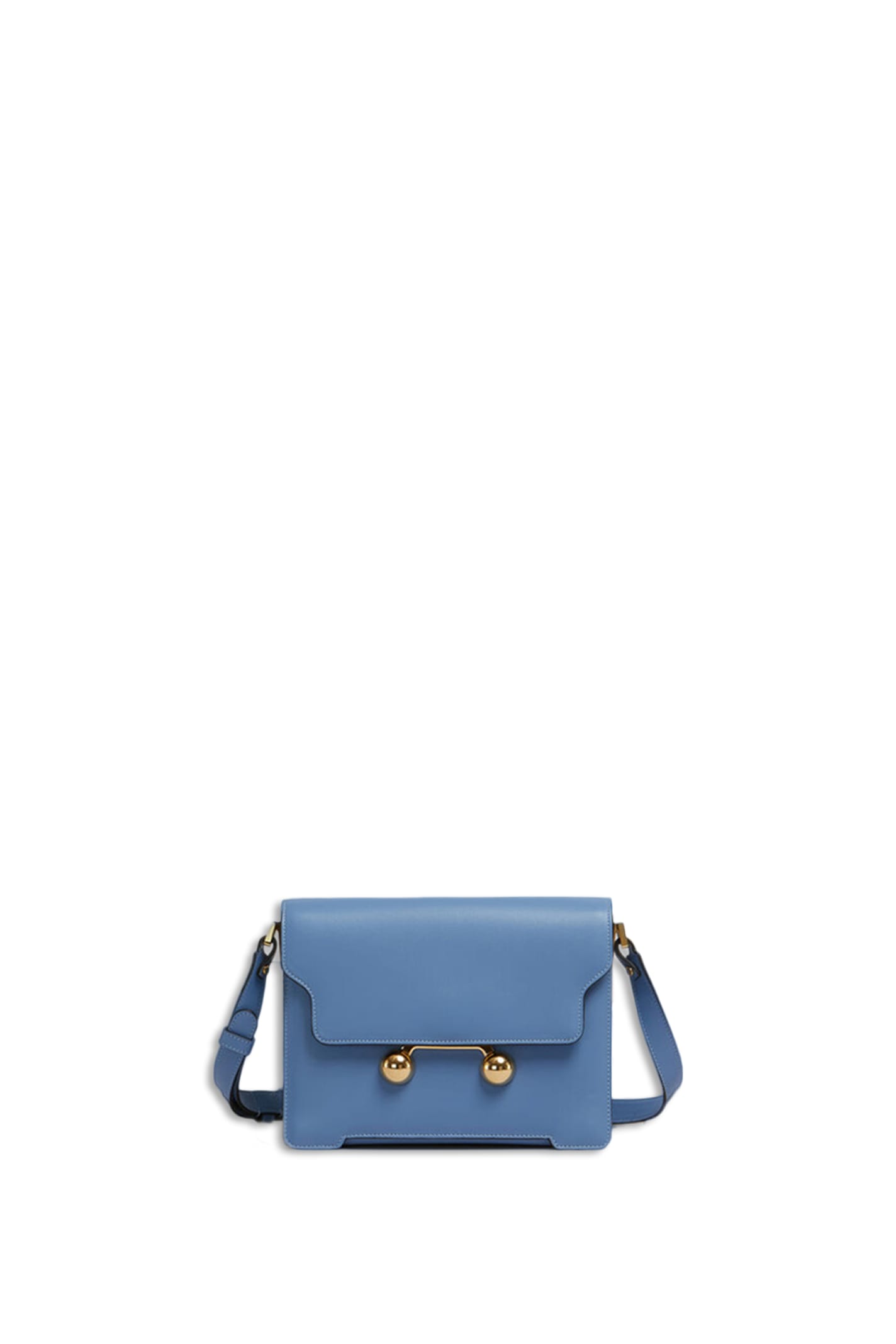 Shop Marni Trunkaroo Shoulder Bag In Blue