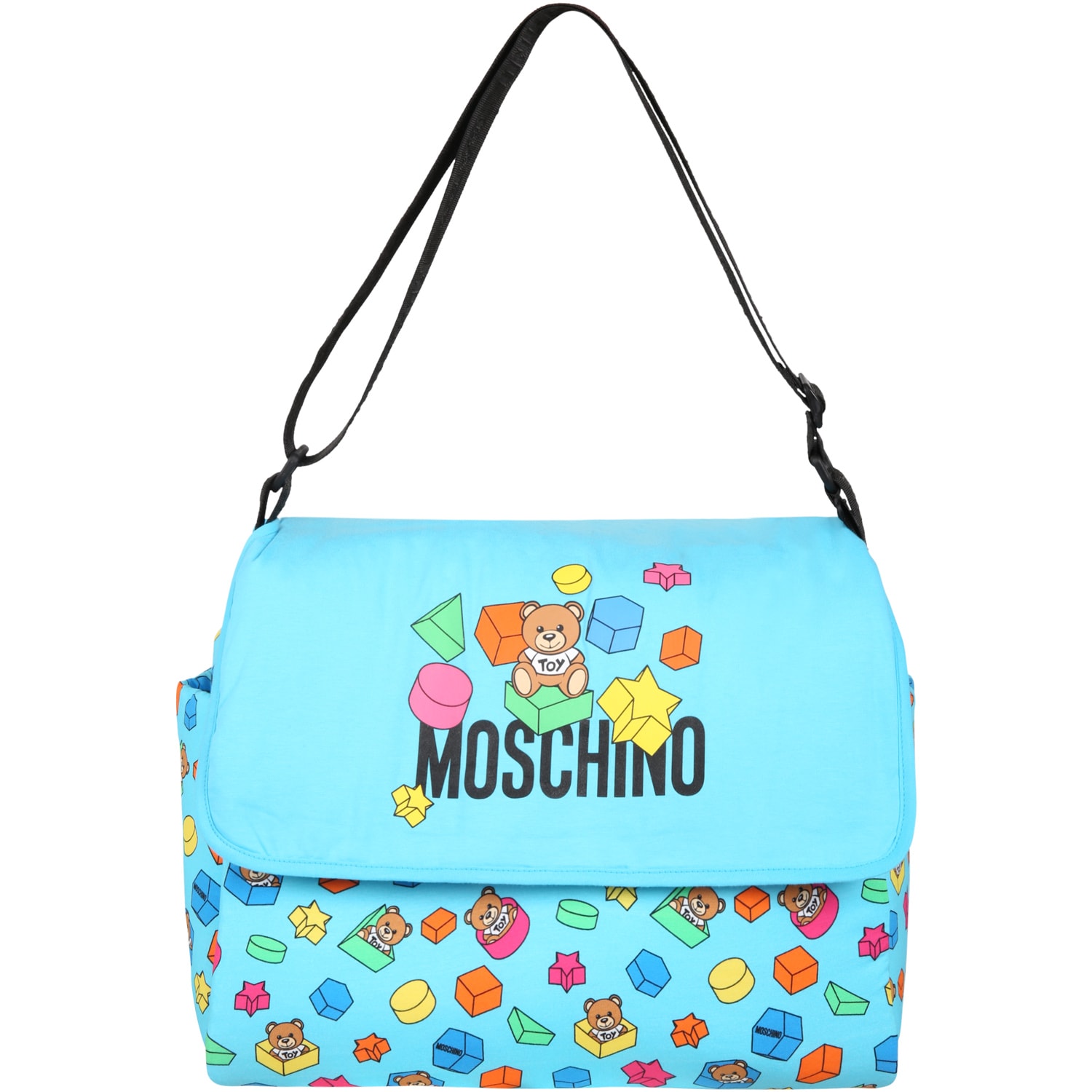 Moschino Light Blue Changing Bag For Babyboy