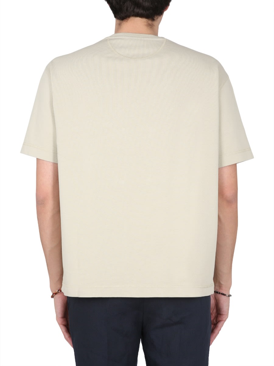Shop Paul Smith Crewneck T-shirt In Parc