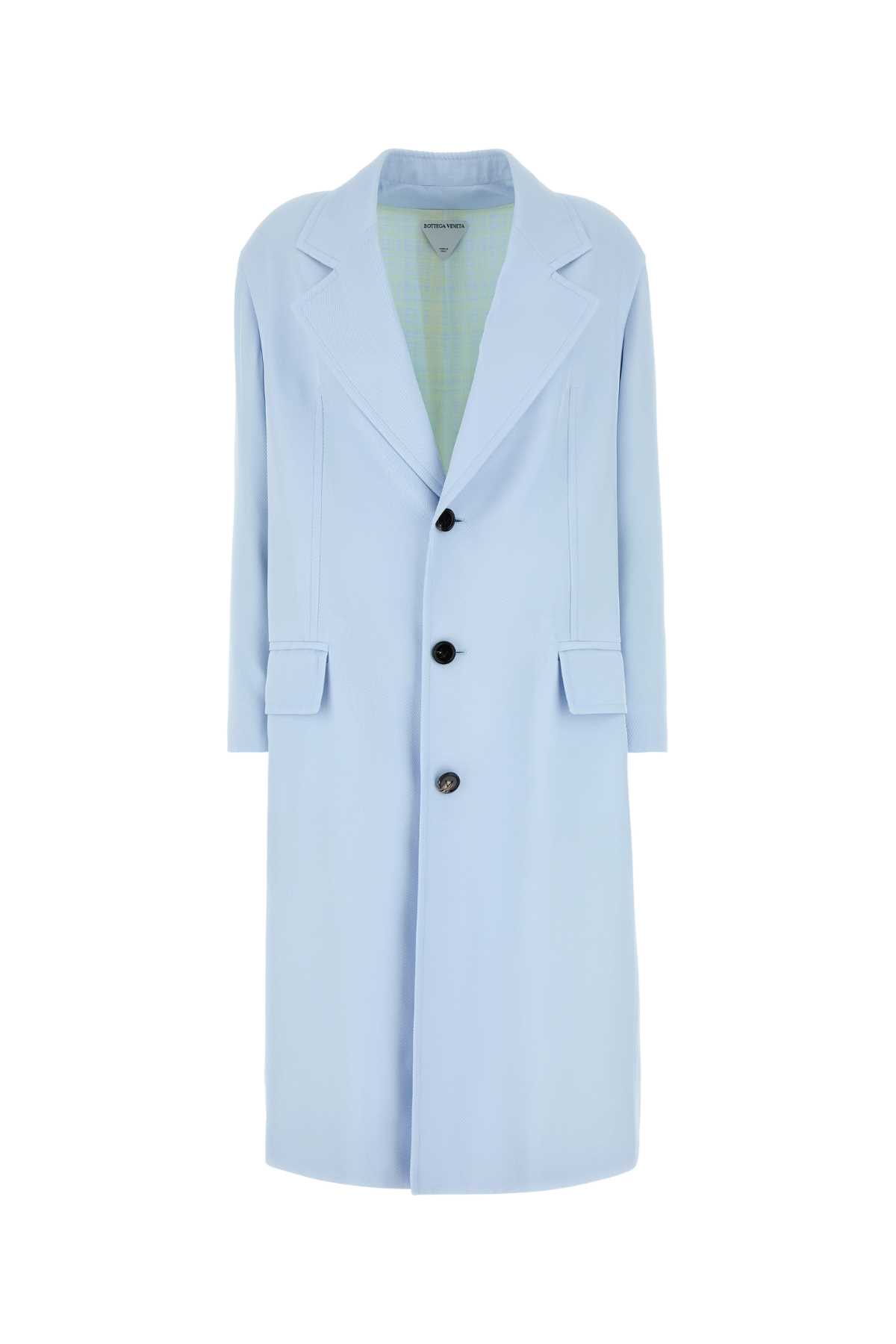 Bottega Veneta Pastel Blue Viscose Blend Coat
