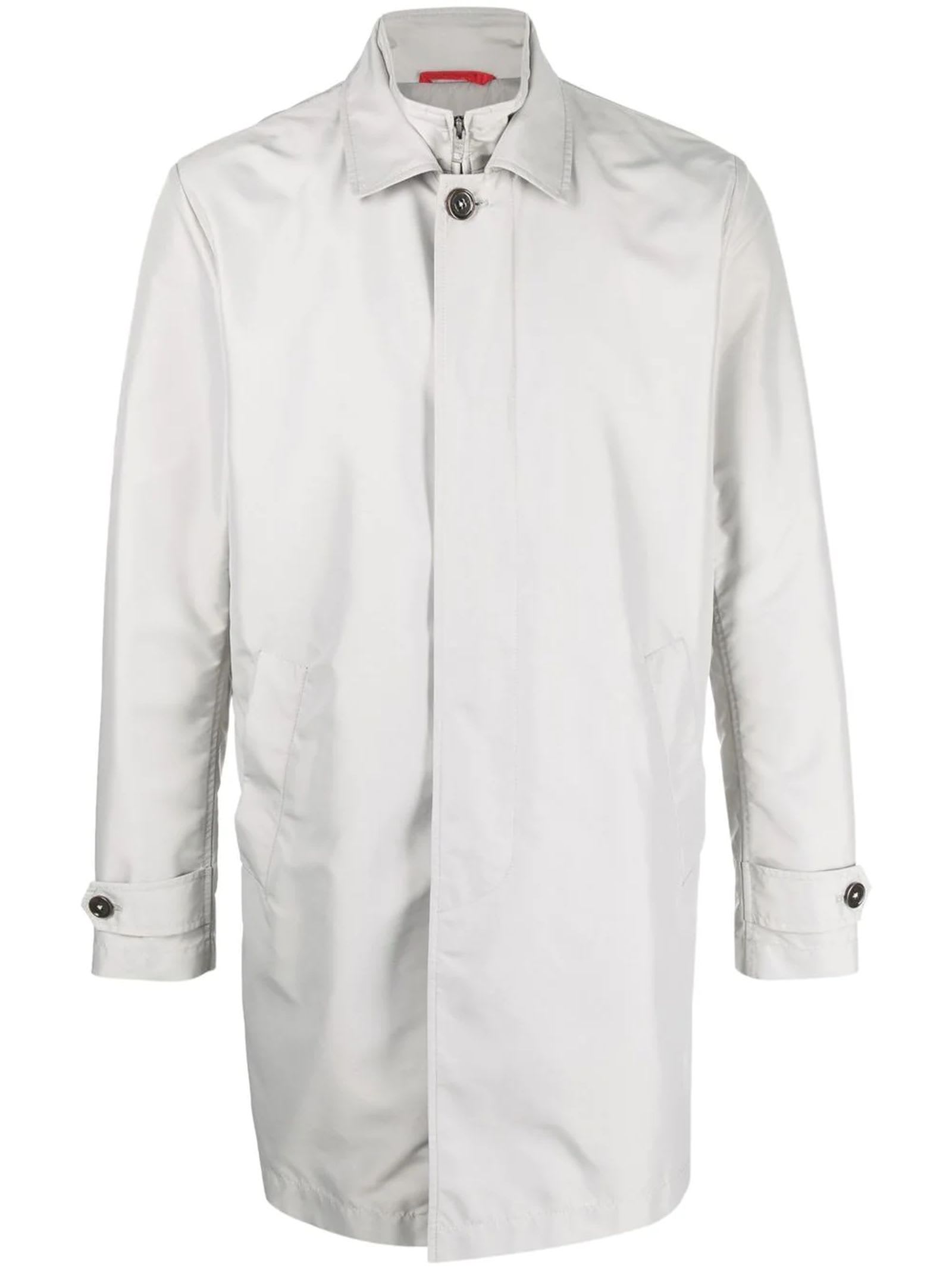 Shop Fay Morning Coat Raincoat In Grey
