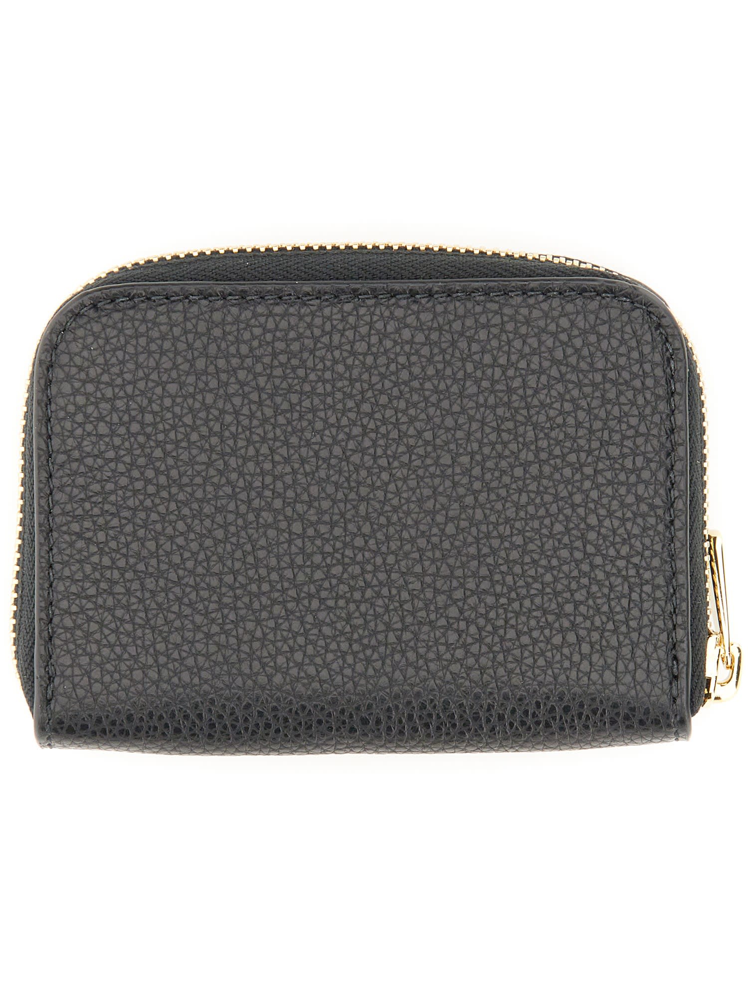 Shop Ferragamo Gancini Credit Card Holder In Black