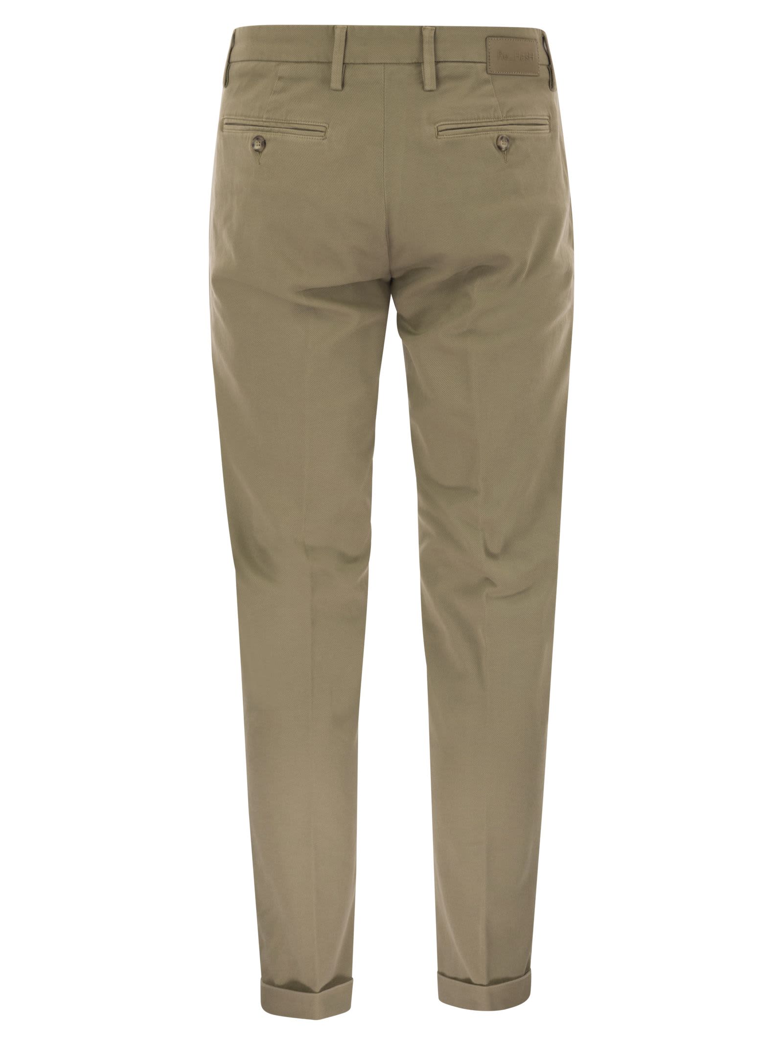 Re-hash Mucha - Stretch Cotton And Lyocell Chino In Gray