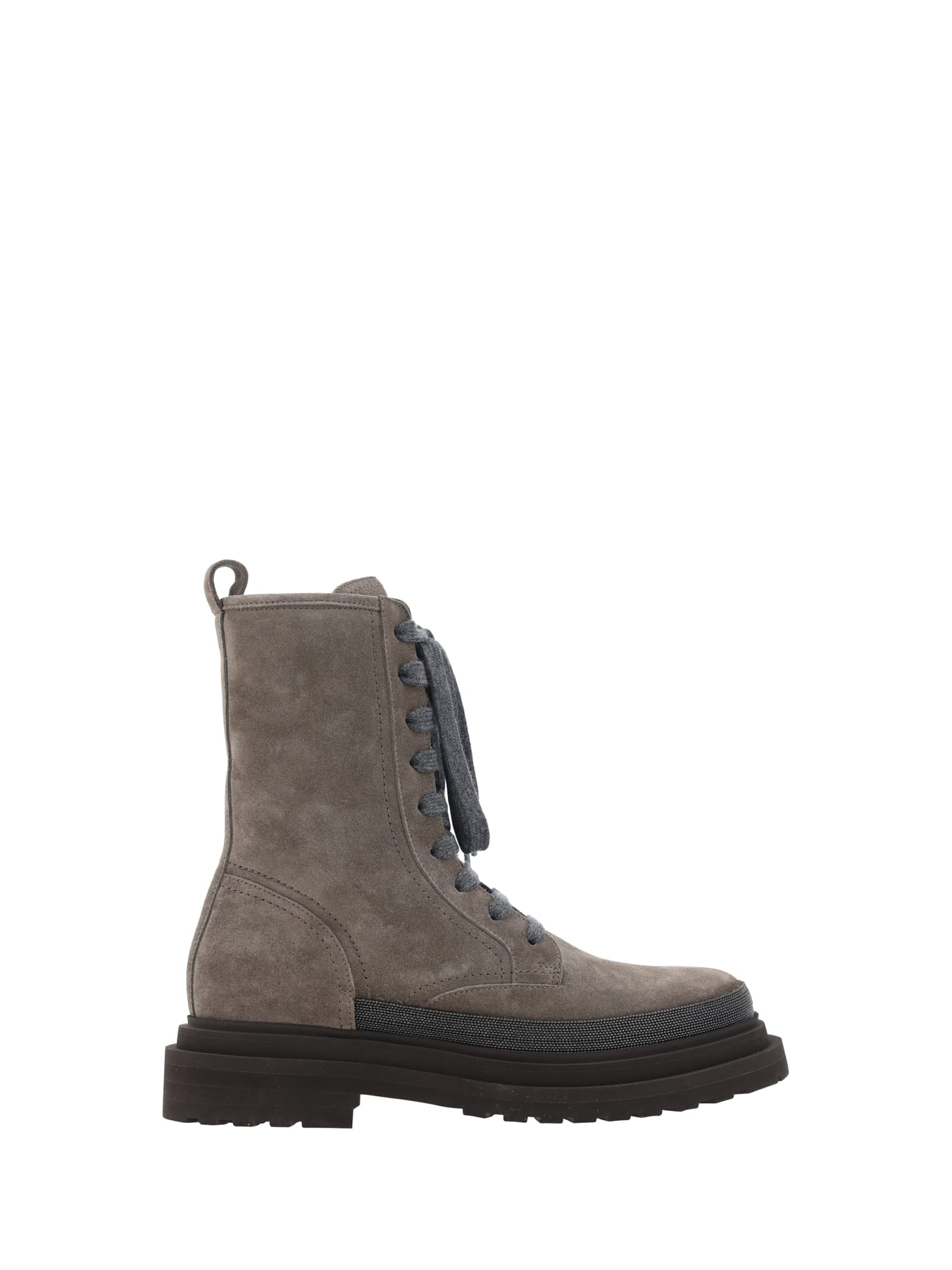 Shop Brunello Cucinelli Ankle Boots In Ossido