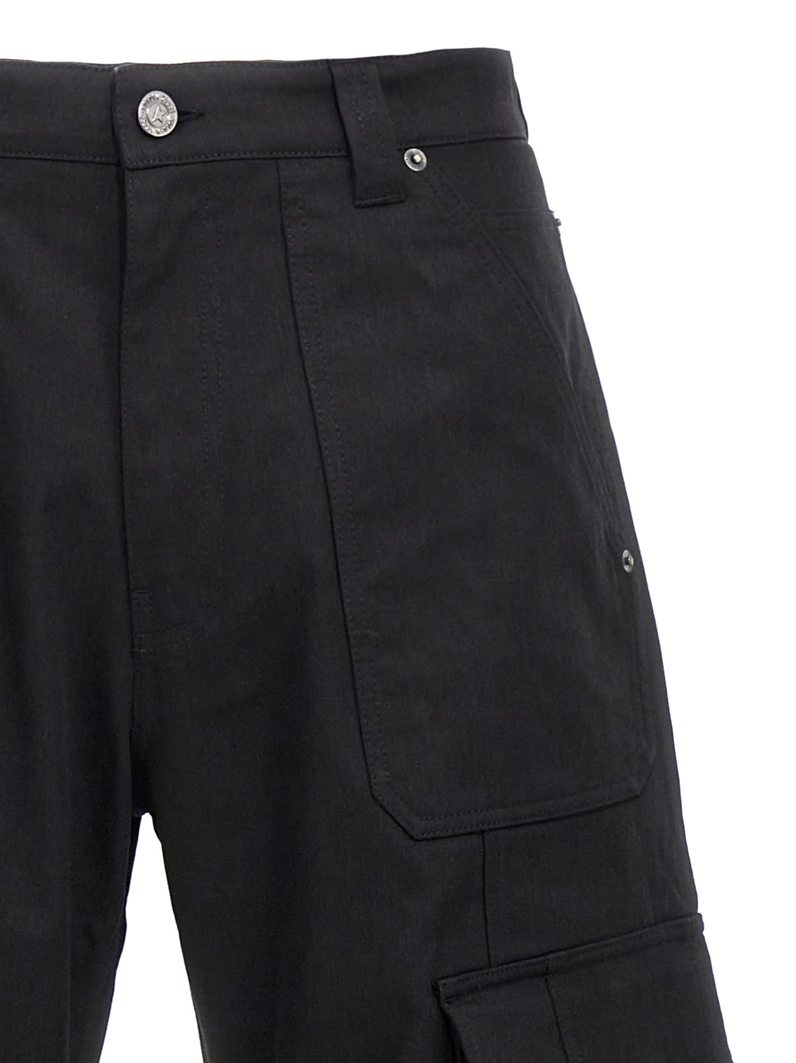 Shop Golden Goose Leniin Cargo Pants In Black