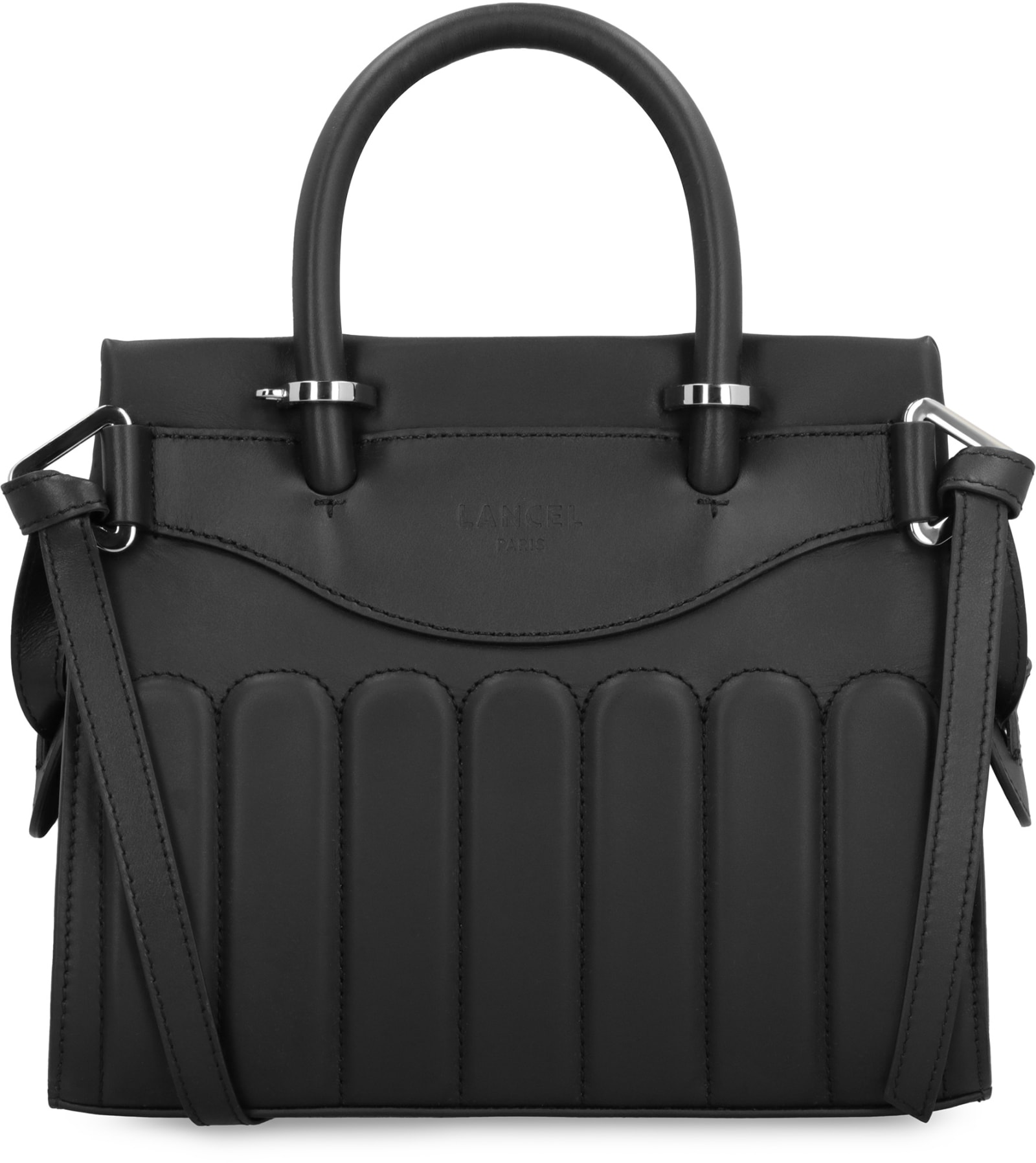 Shop Lancel Rodeo Leather Tote In Black