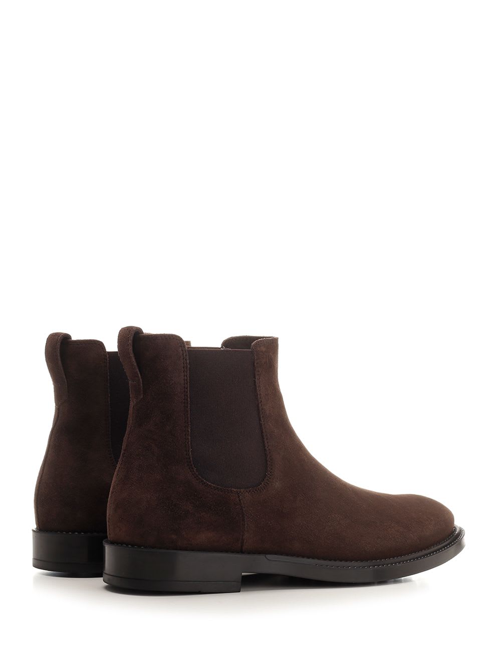 Shop Tod's Suede Ankle Boot In Brown