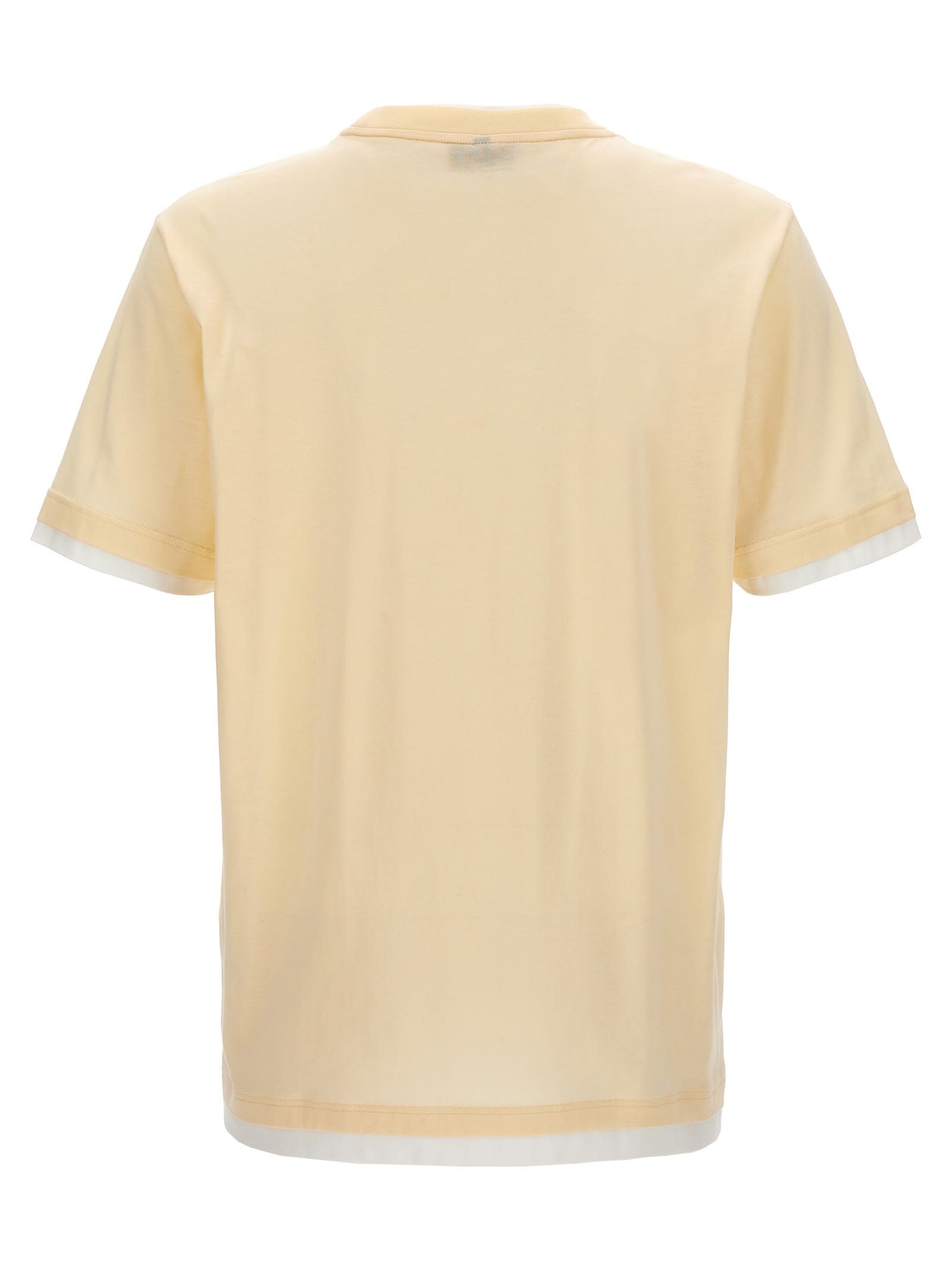 Shop Brioni Logo Embroidery T-shirt In White