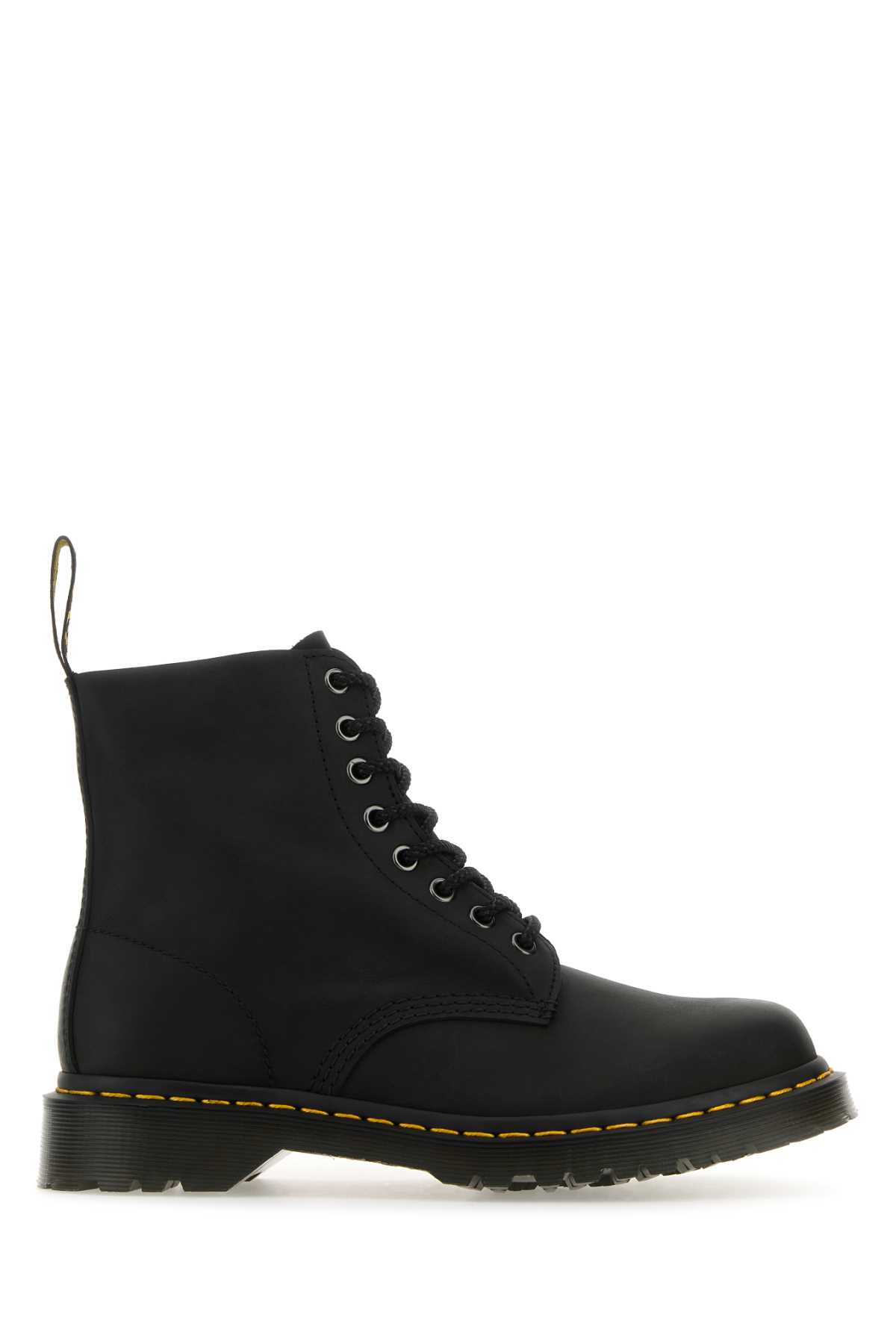 Shop Dr. Martens' Black Leather 1460 Ankle Boots In 1460pascalblac