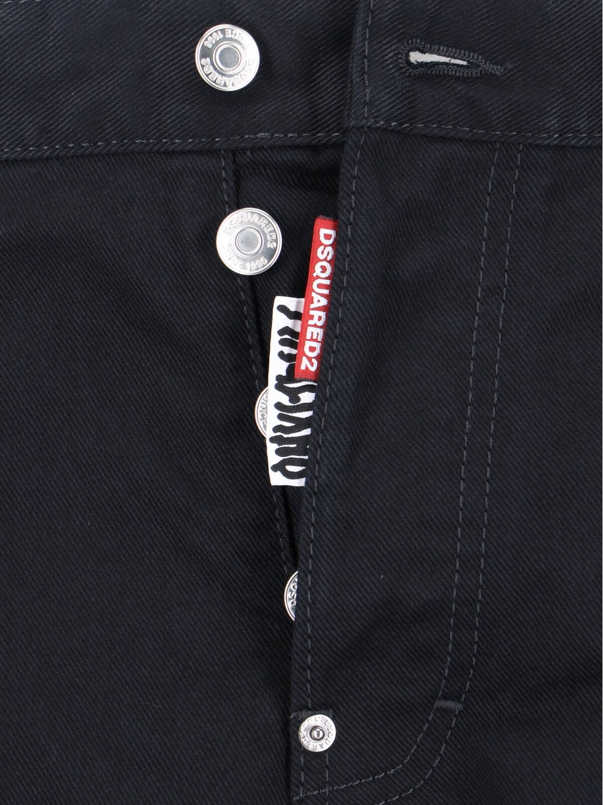 Dsquared2 Dsquared Black Denim Dsquared X Magliano Protesta 642 Jeans In Black