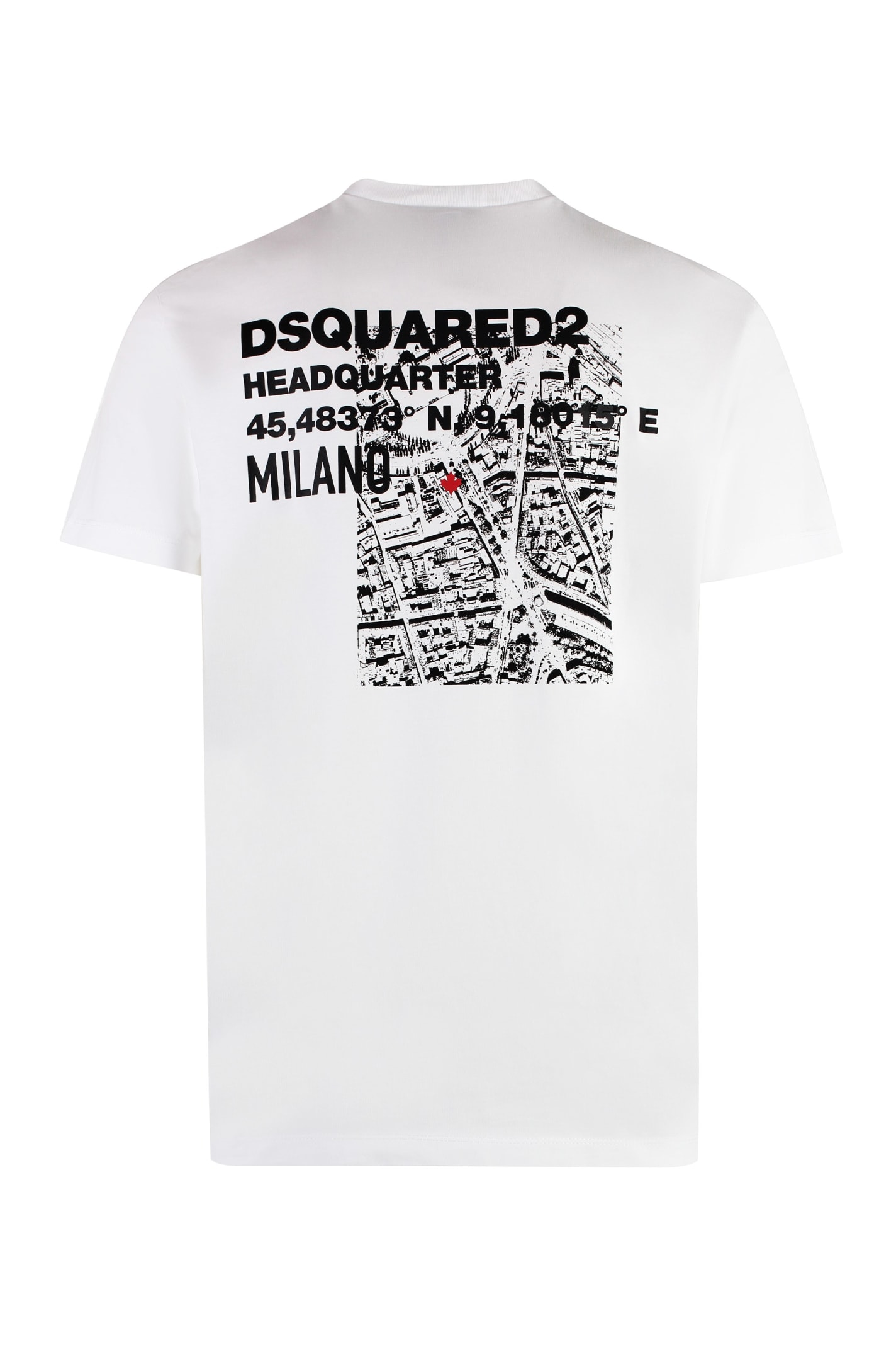 Shop Dsquared2 Cotton Crew-neck T-shirt In White