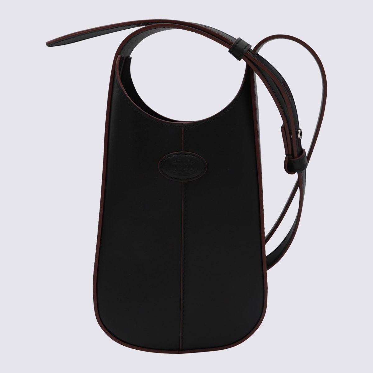 TOD'S BLACK LEATHER CROSSBODY BAG 