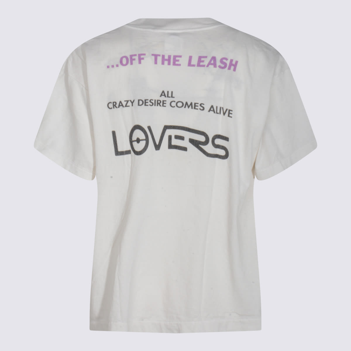 Saint Mxxxxxx White Cotton T-shirt In Gray