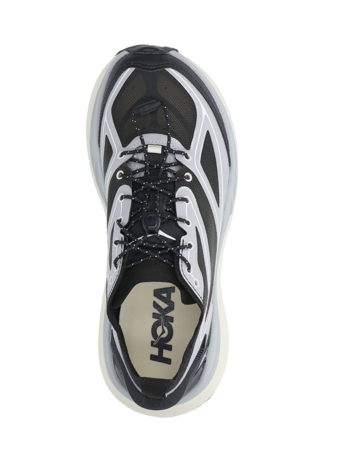 Hoka Stinson One7 Panelled Mesh Sneakers In Gray