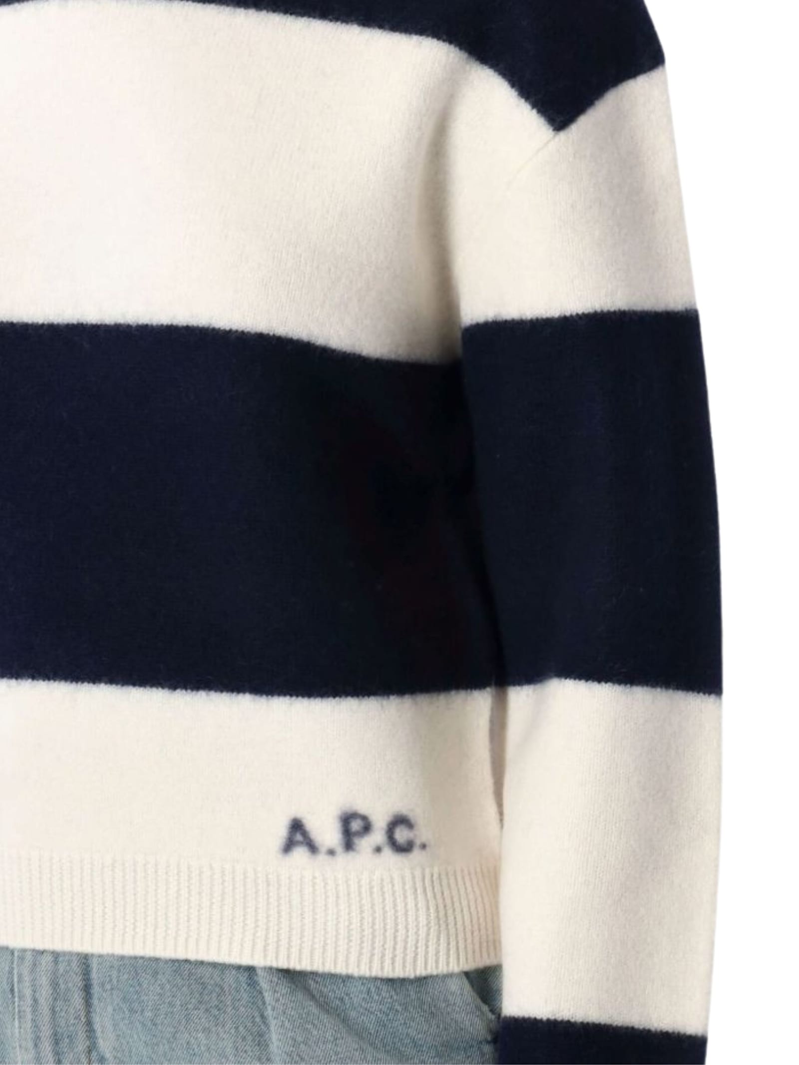 Apc Penny Striped Sweater In Multi