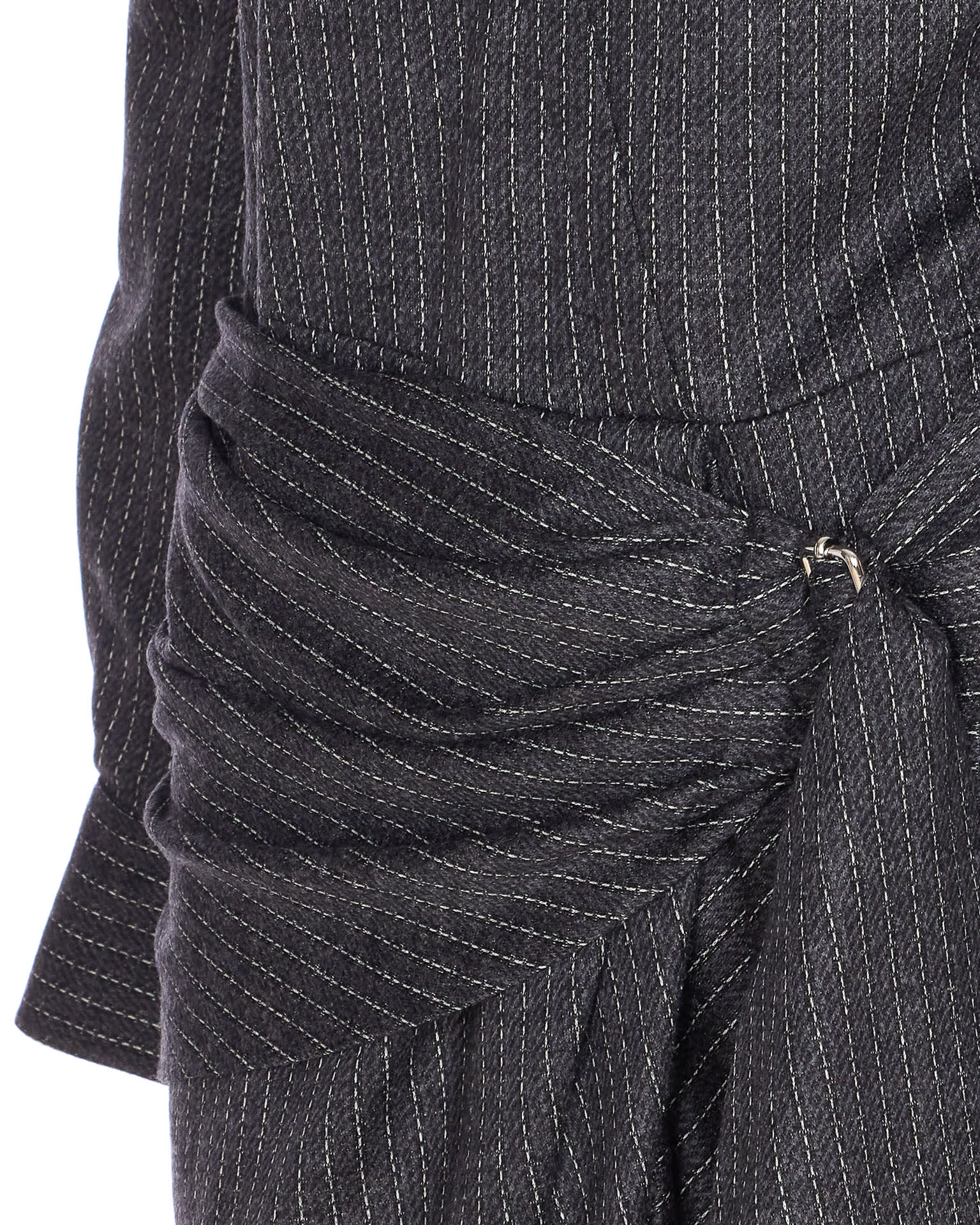Isabel Marant Romeo Pinstripe Virgin Wool Blend Button-up Shirt In Black