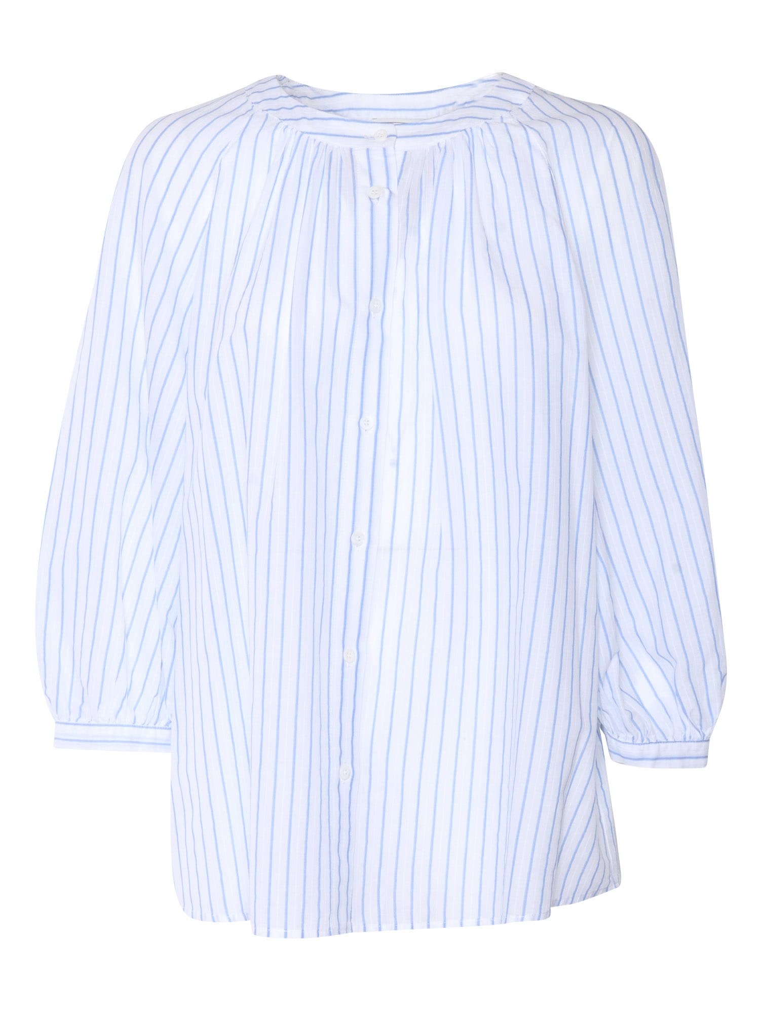 White Shirt With Stripes