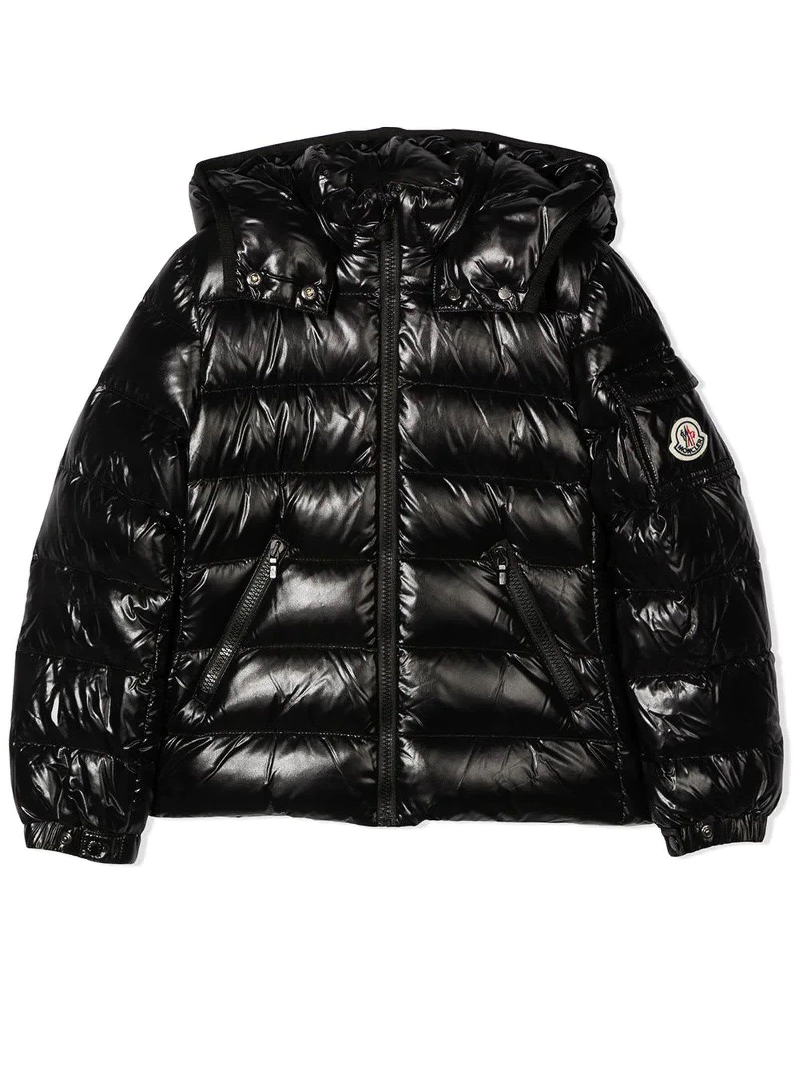 MONCLER BLACK QUILTED DOWN JACKET,1A5271068950K 999