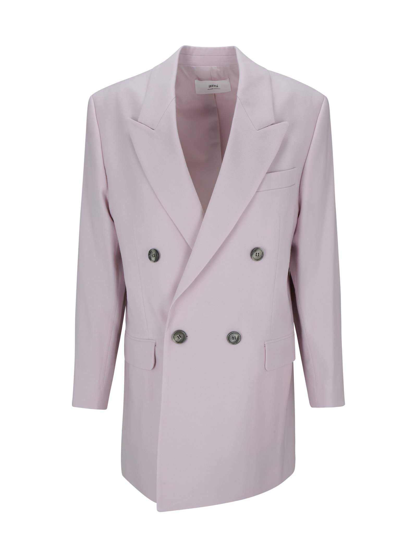 Shop Ami Alexandre Mattiussi Blazer Jacket In Pink