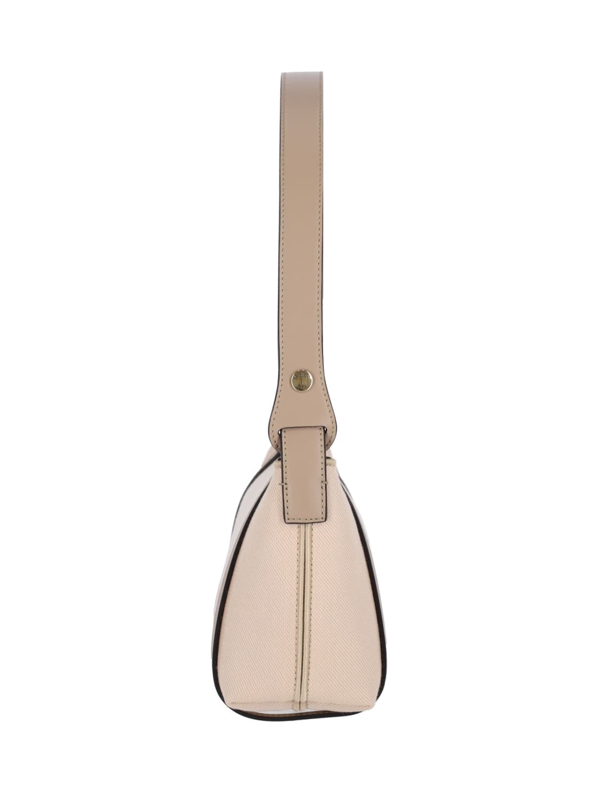 Chloé Chloe Women Sand Canvas Carry Shoulder Bag