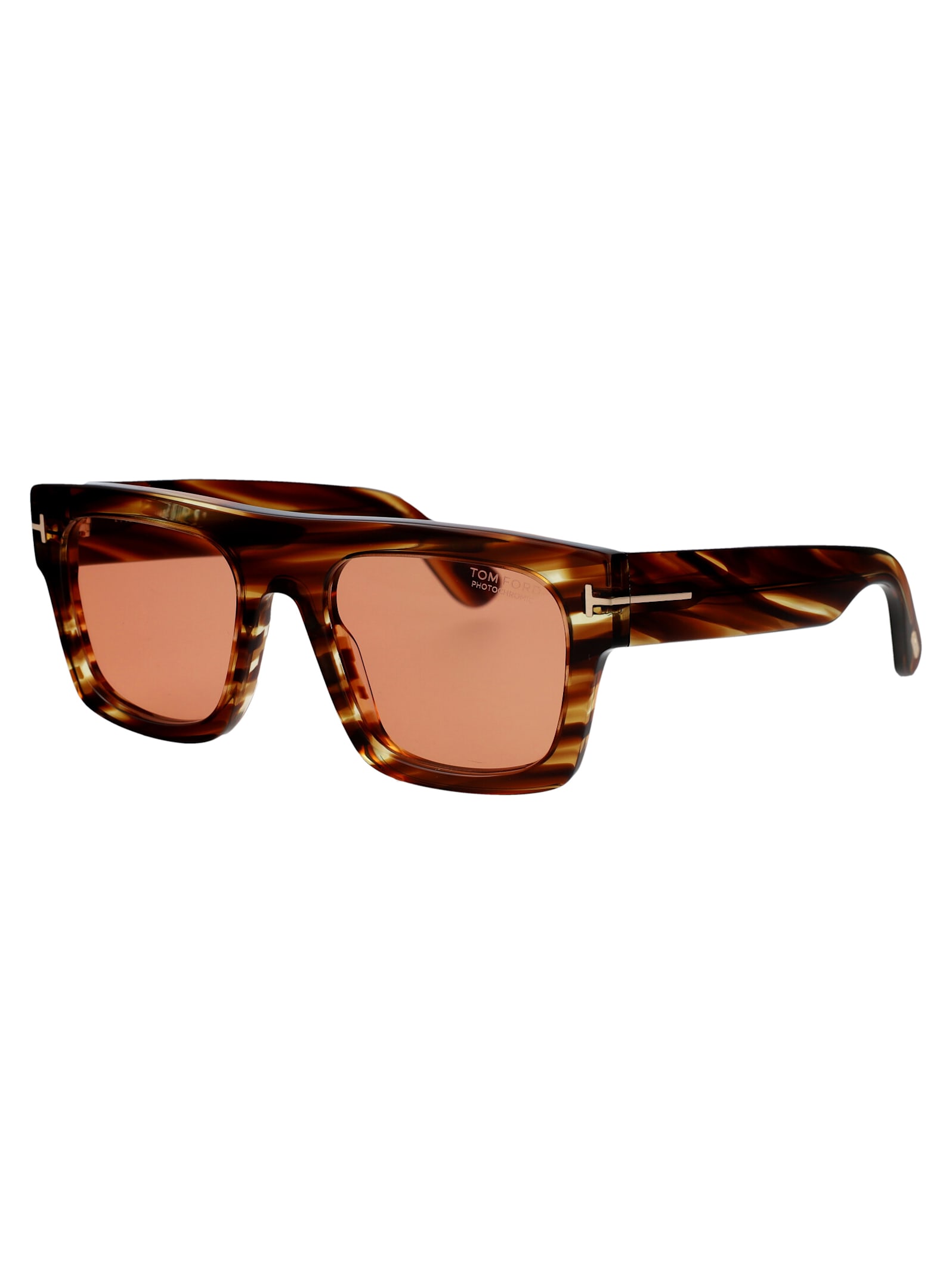 Shop Tom Ford Ft0711/s Sunglasses In Orange Havana