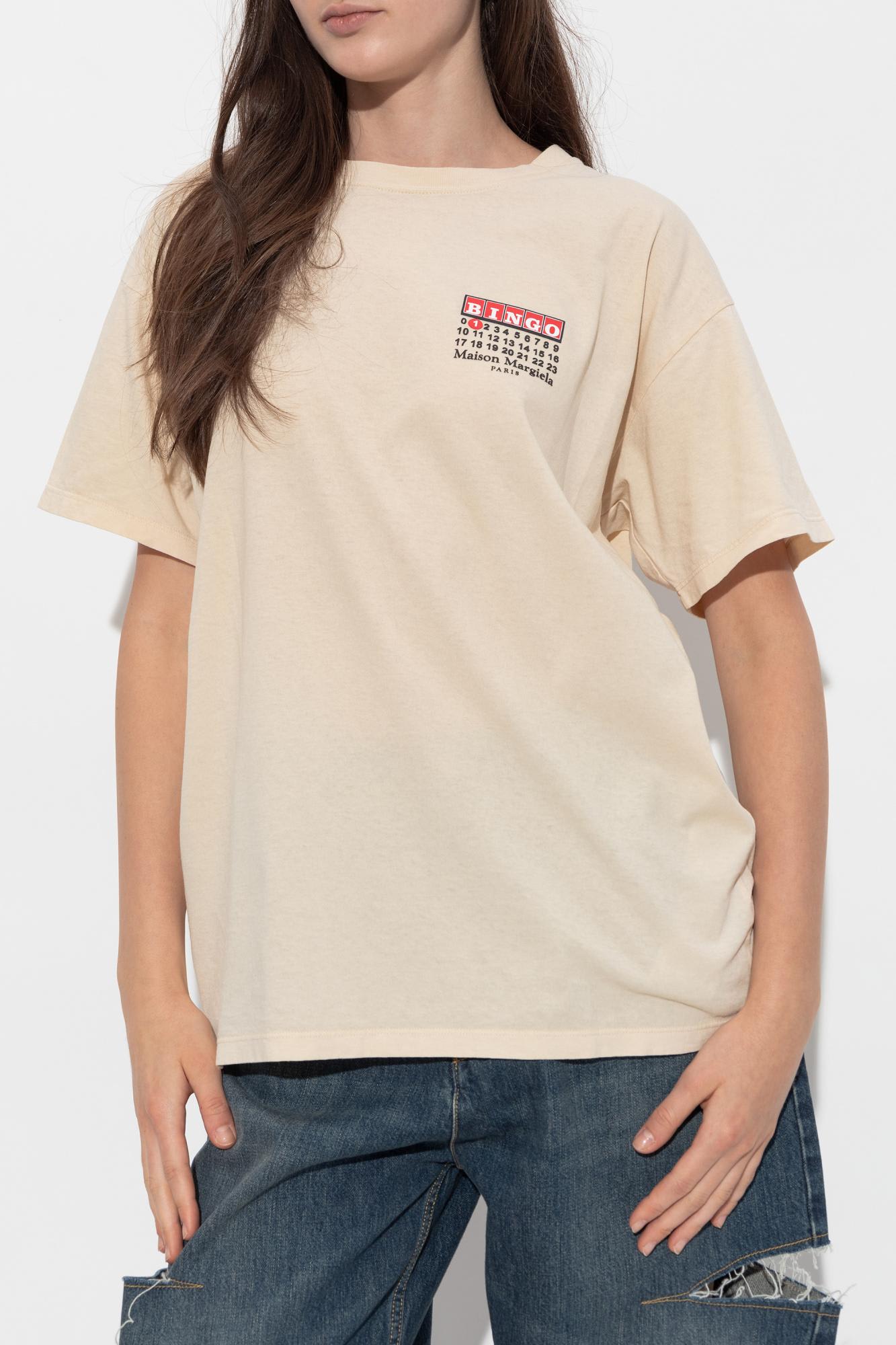 Maison Margiela T-shirt With Logo In Pattern