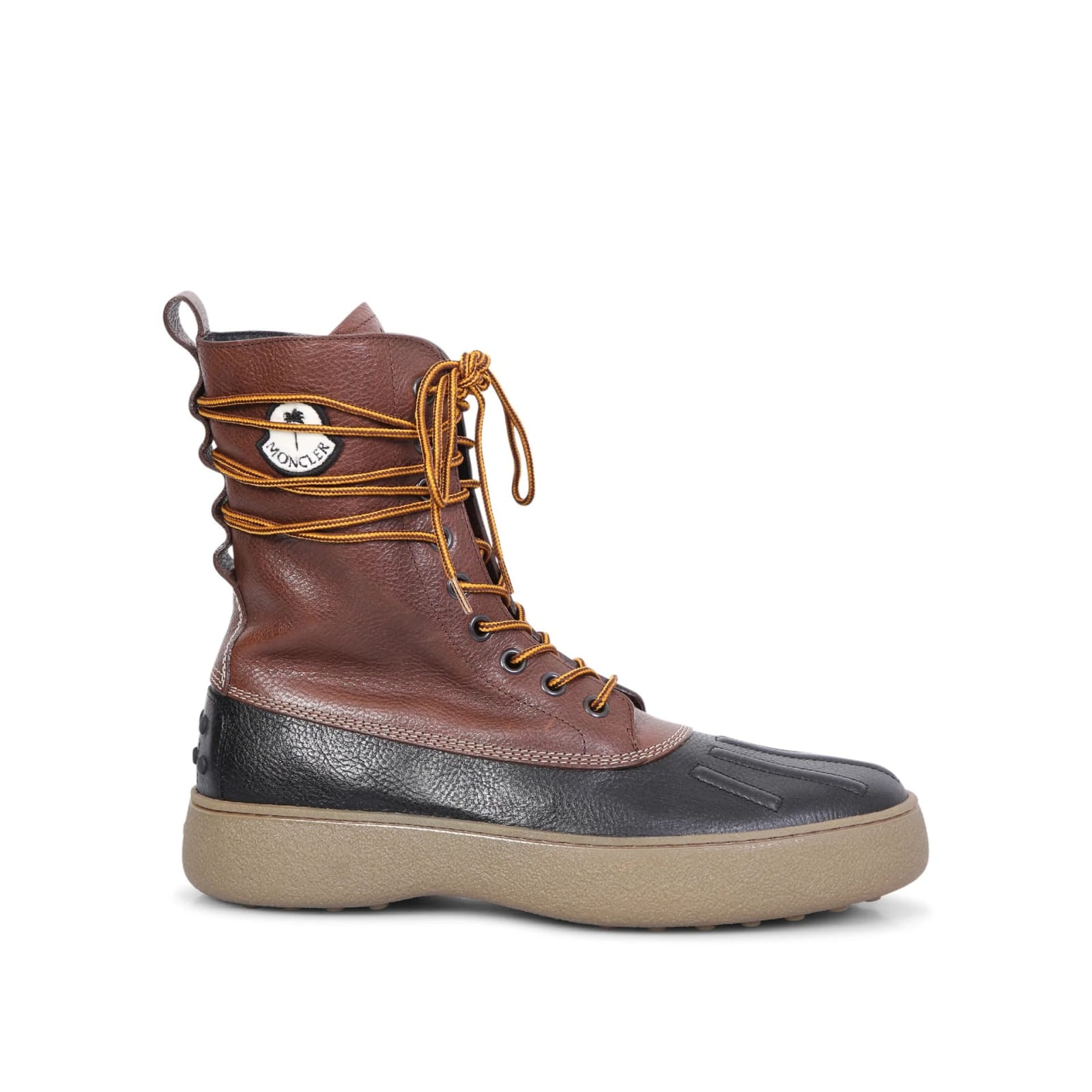 TOD'S X MONCLER X PALM ANGELS LEATHER BOOTS