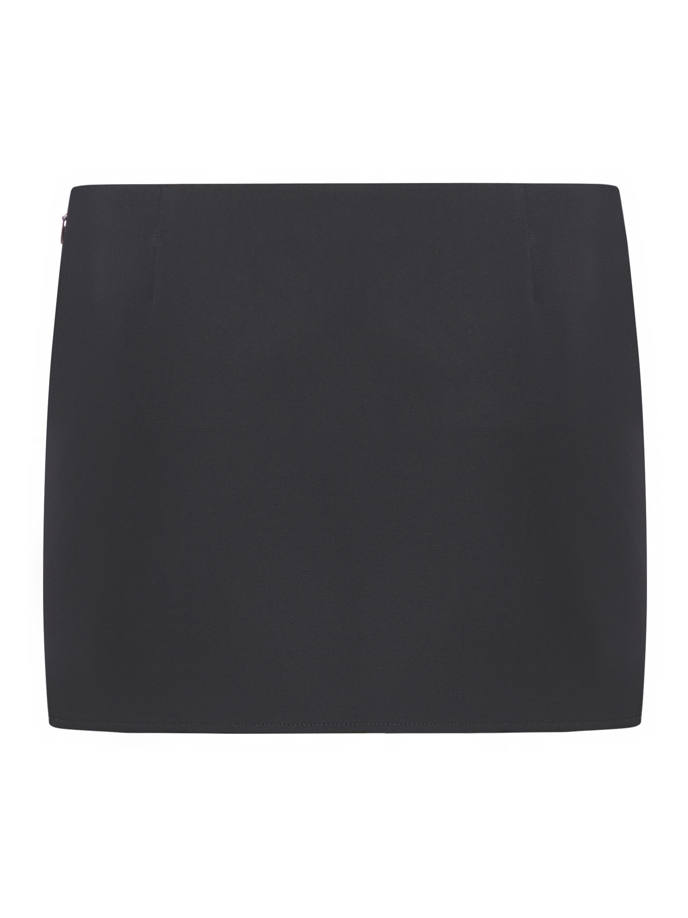 Givenchy Mini Skirt In Wool With 4g Liquid Detail In Black