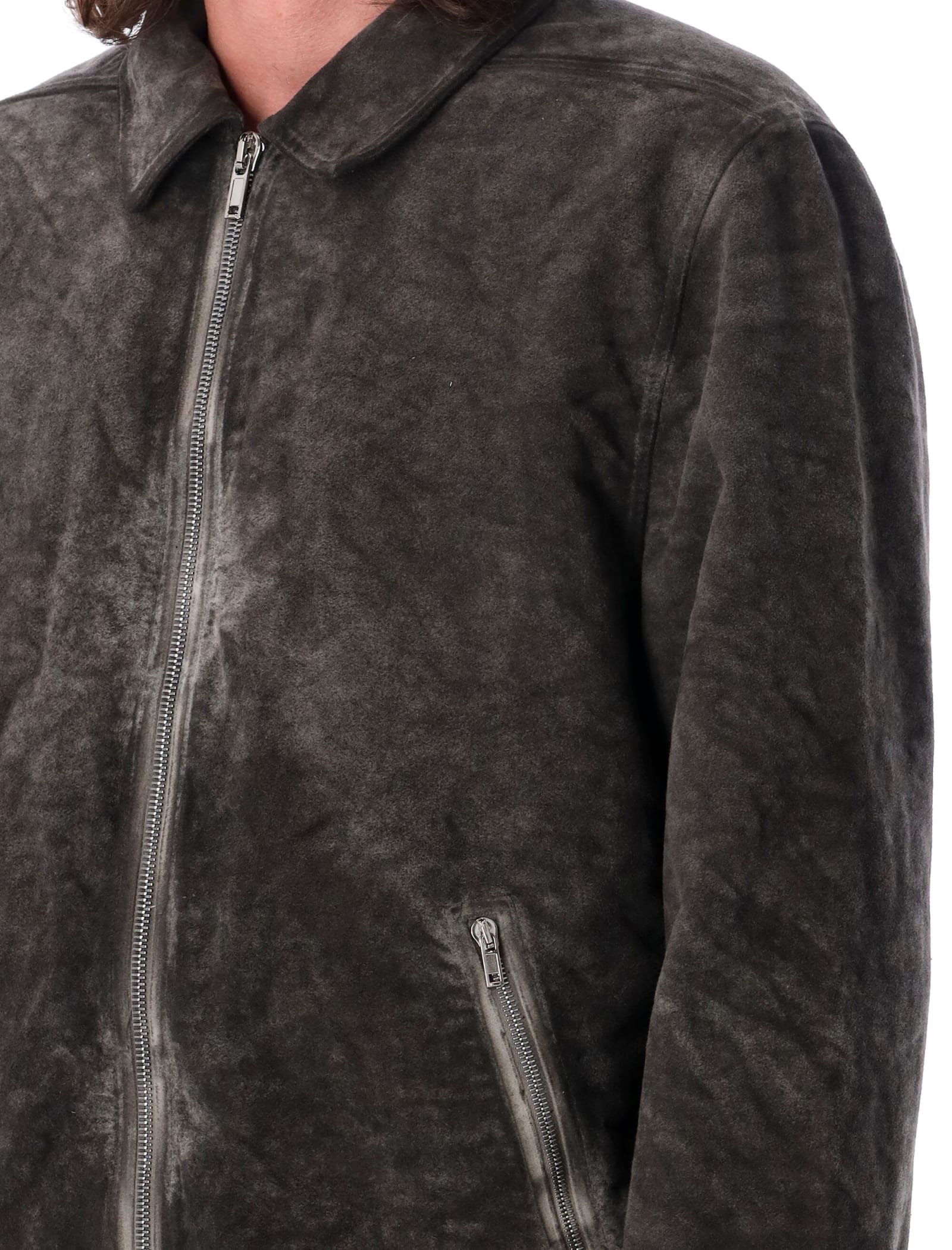 Shop Drkshdw Zip Front Jacket In Dust