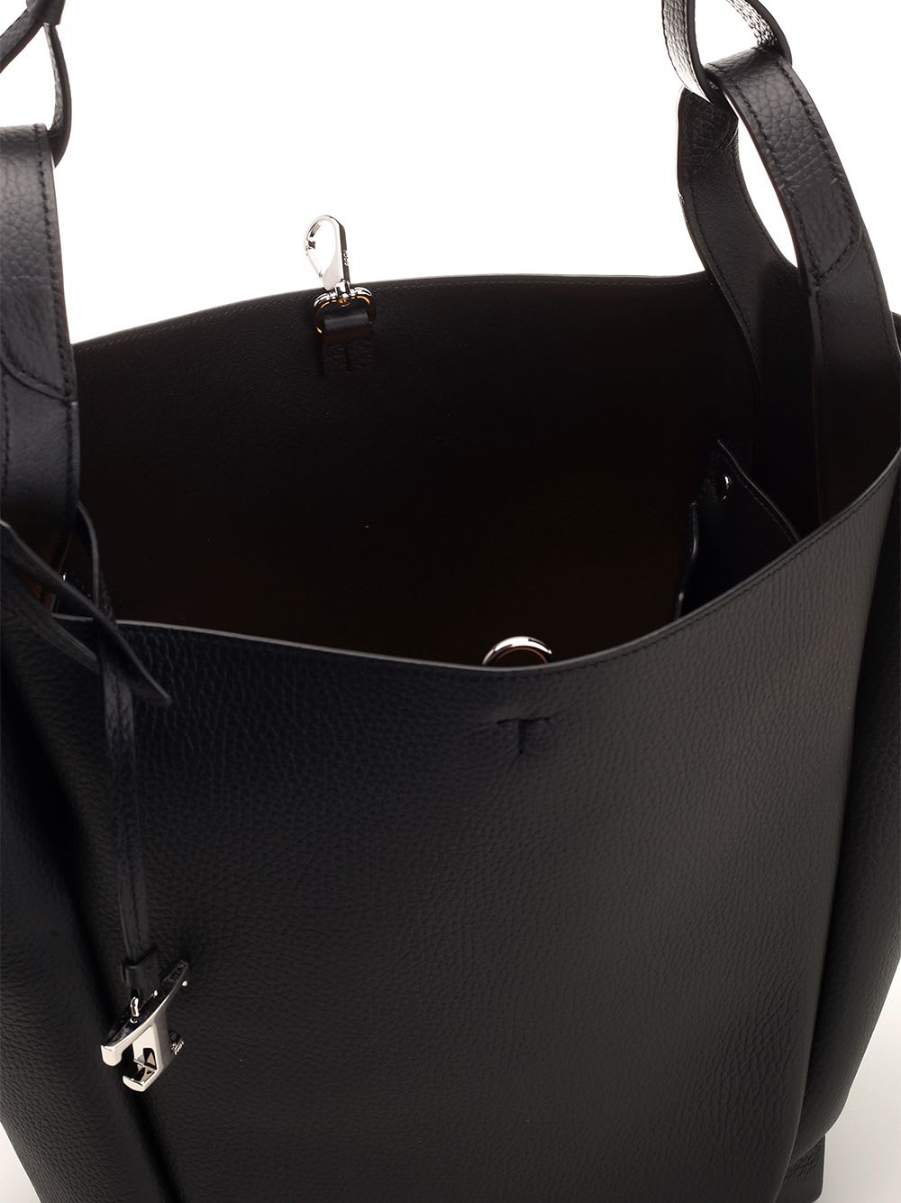 Shop Tod's Leather Bucket Bag In Black