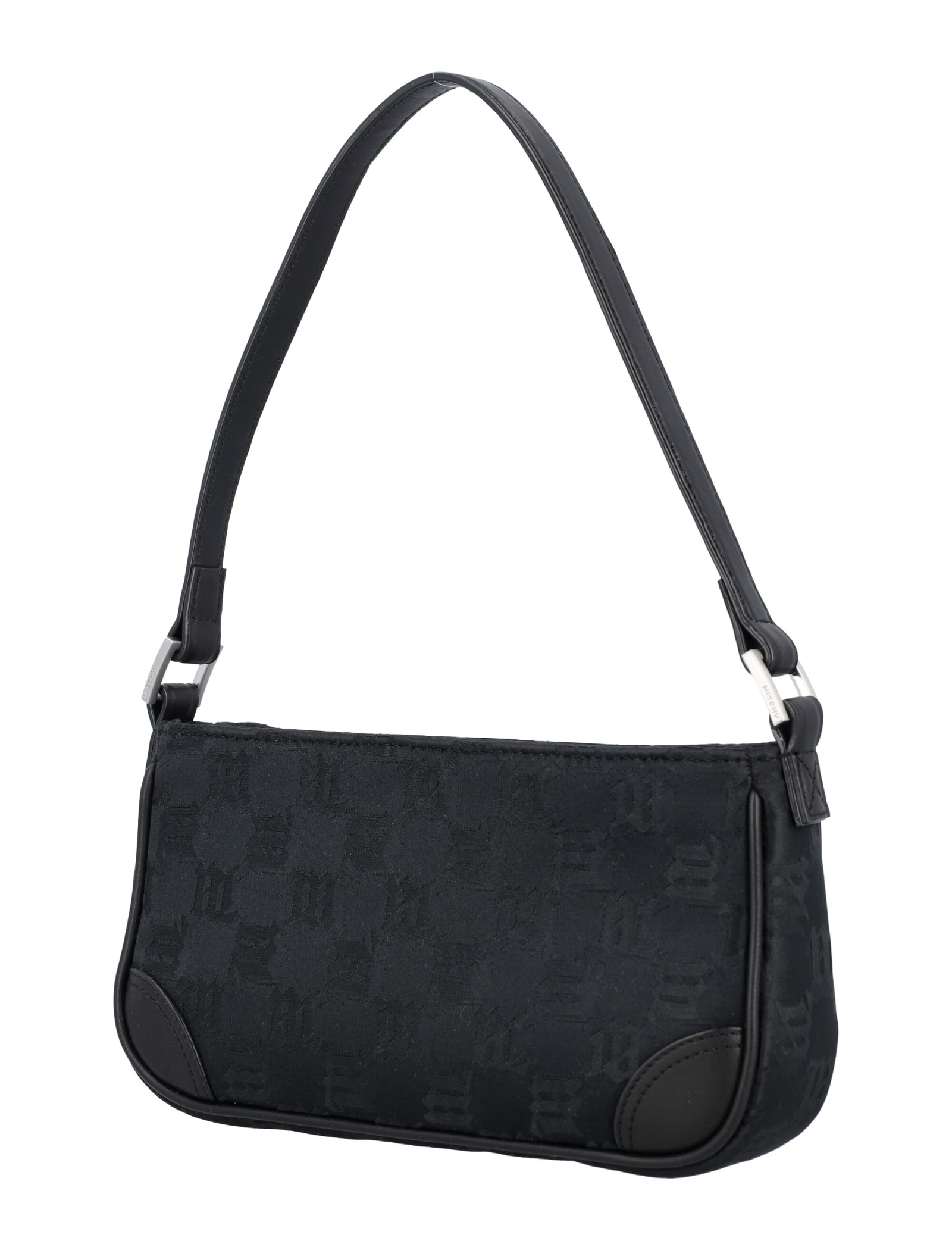 Shop Misbhv Nylon Monogram 90s Mini Bag In Black