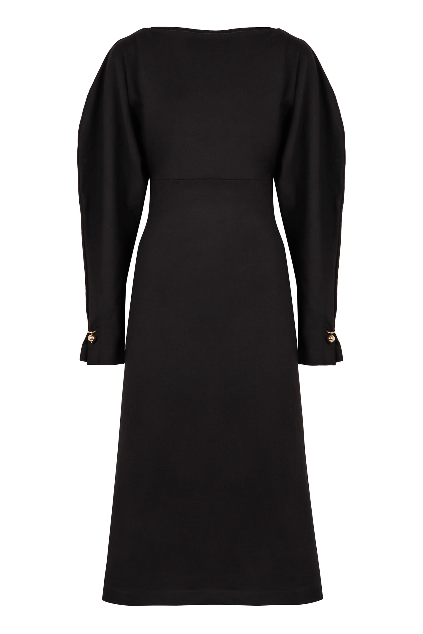 Virgin Wool Midi Dress