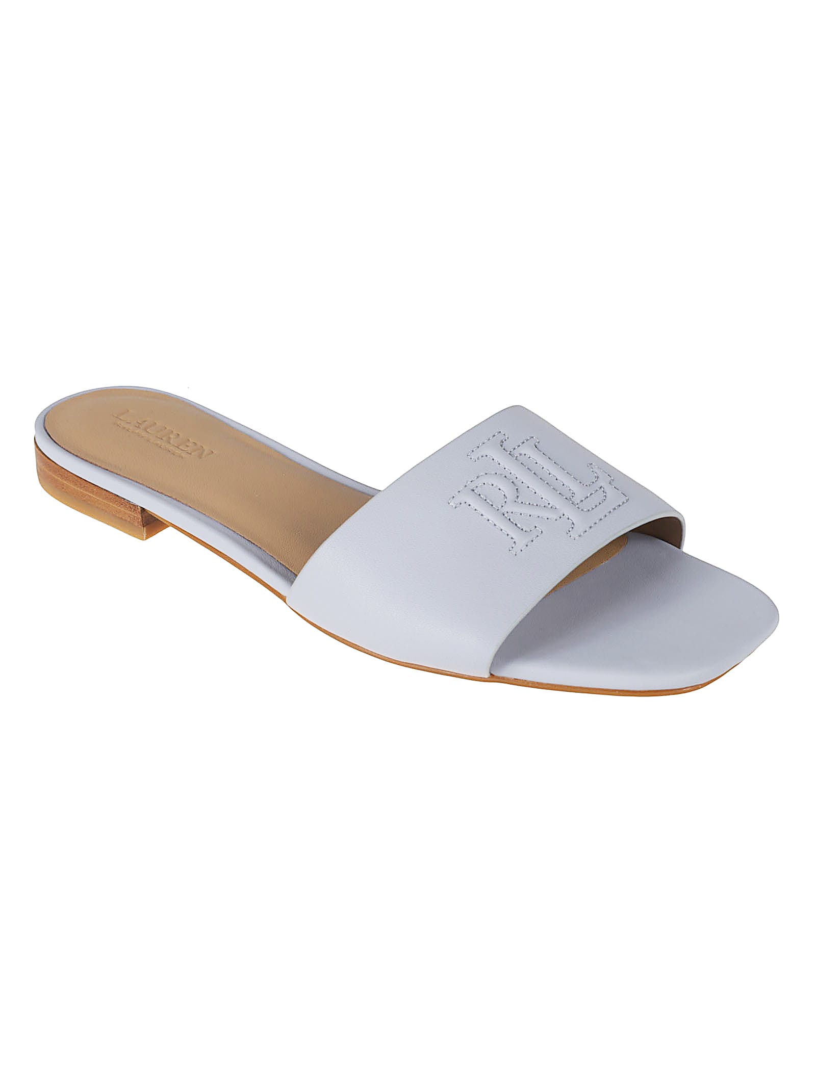 Ralph Lauren Everley Sliders In Light Blue