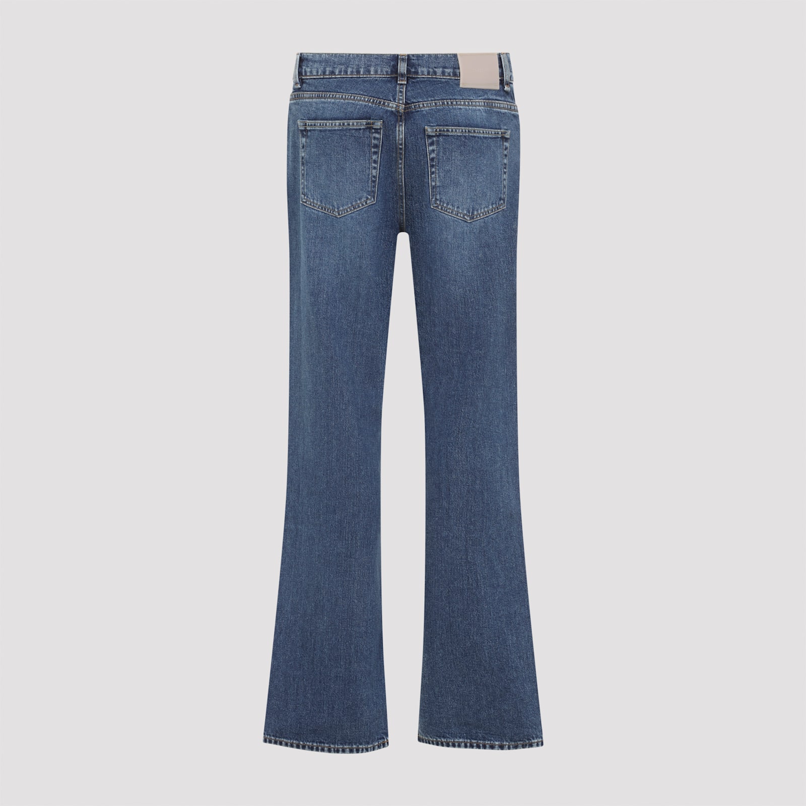 Our Legacy Faded Five-pocket Trousers Featuring Belt Loops In Blue