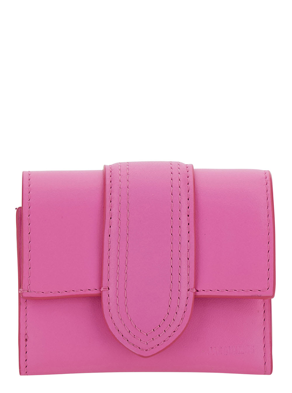 le Compact Bambino Pink Wallet With Magnetic Closure In Leather Woman