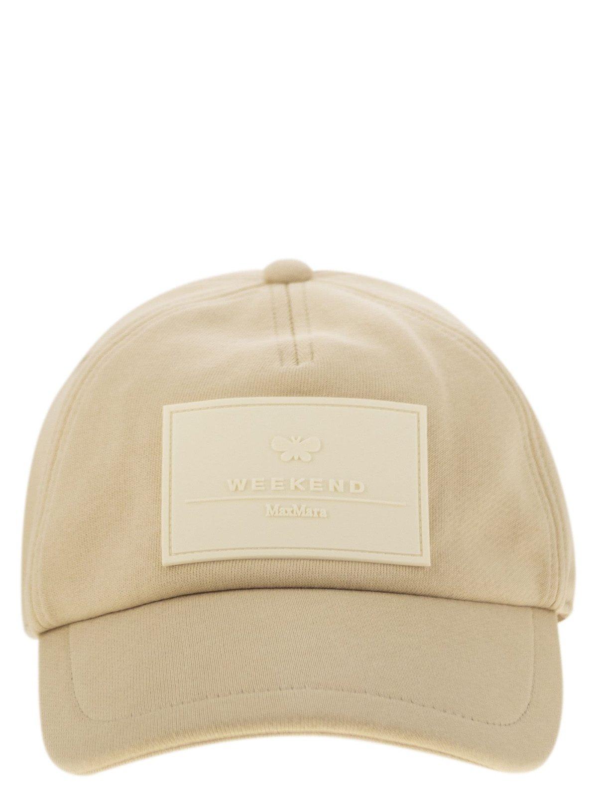 Weekend Max Mara Alloro Plush Baseball Cap In Neutral