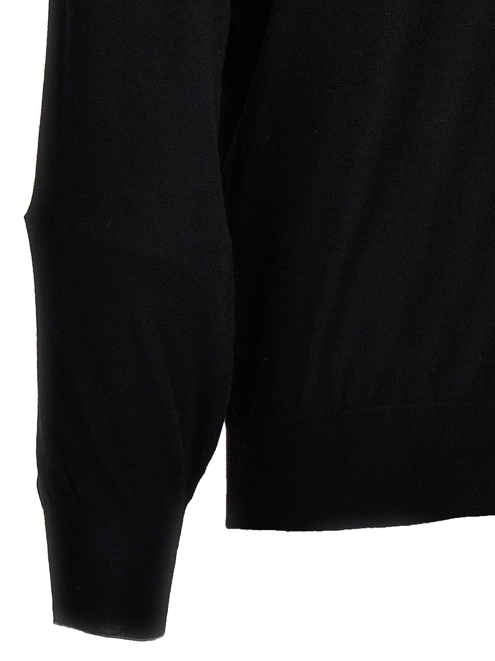 Brunello Cucinelli Collared Knit Polo Shirt In Black
