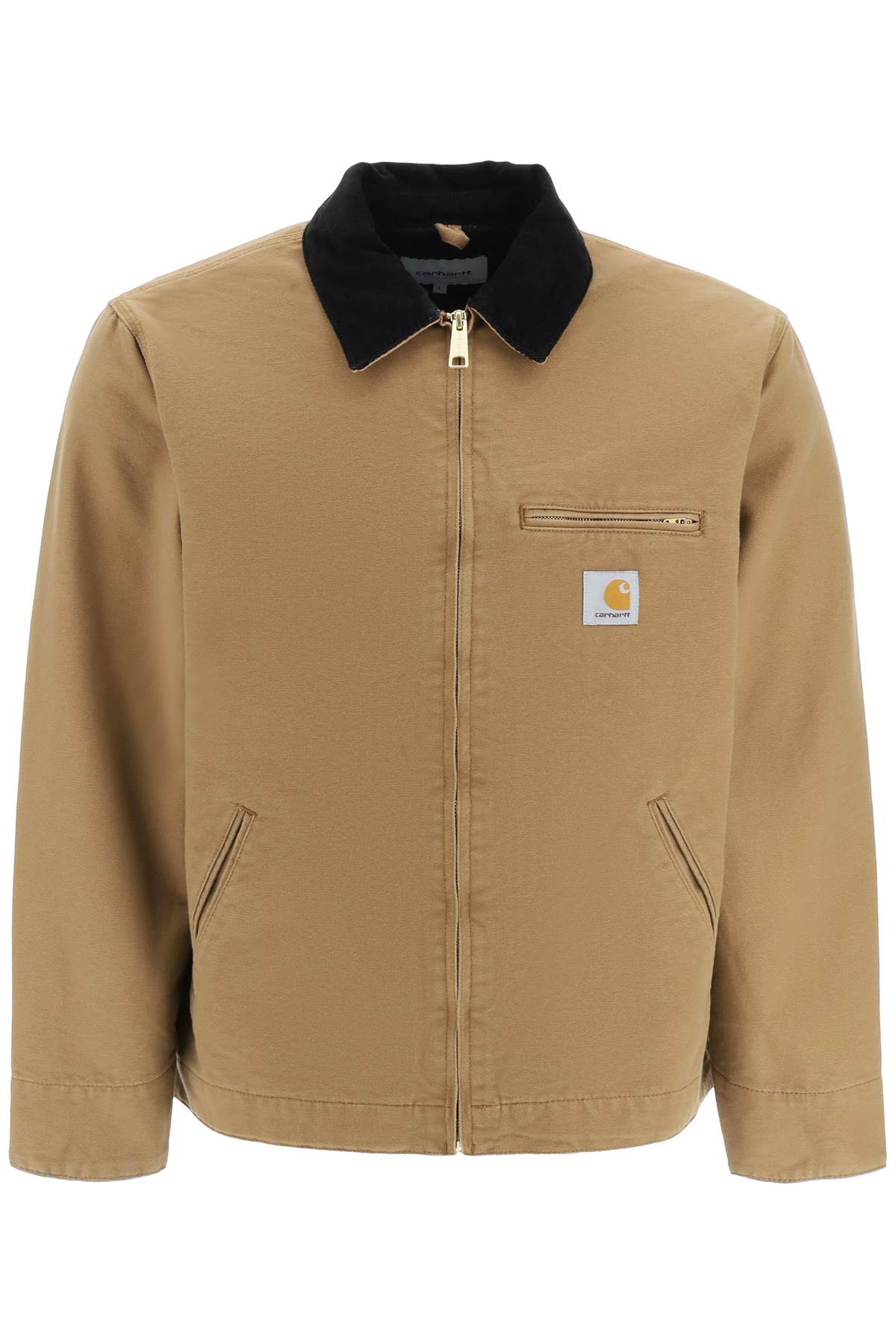 Carhartt Beige Spring Detroit Jacket In Hamilton Brown Black (brown)