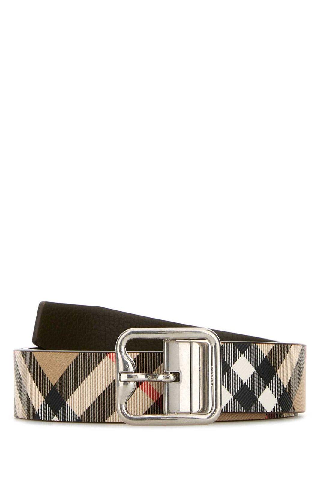 Reversible Checked B Buckle Belt