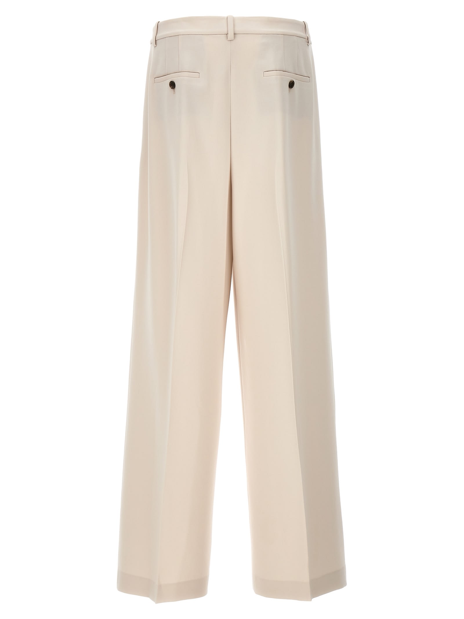 Shop Theory Admiral Crepe Pants In Beige