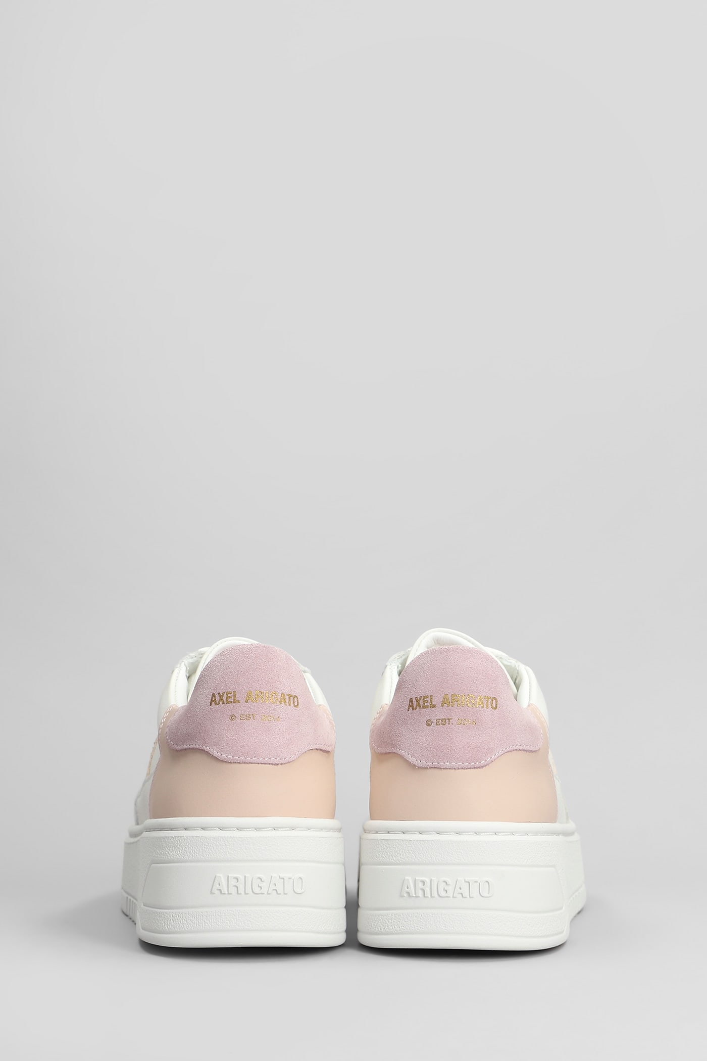 Axel Arigato Orbit Vintage Sneakers In White Suede And Leather In White