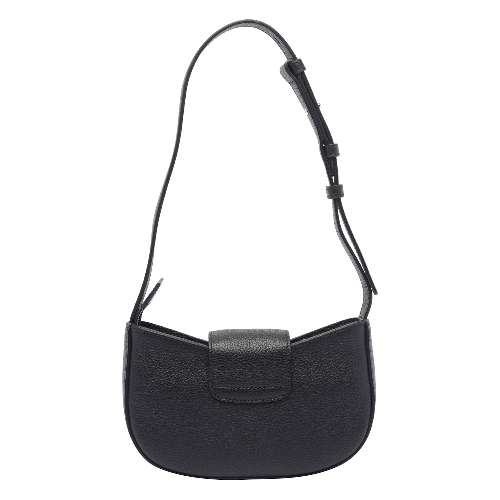Ferragamo Gabry Black Calf Leather Shoulder Bag