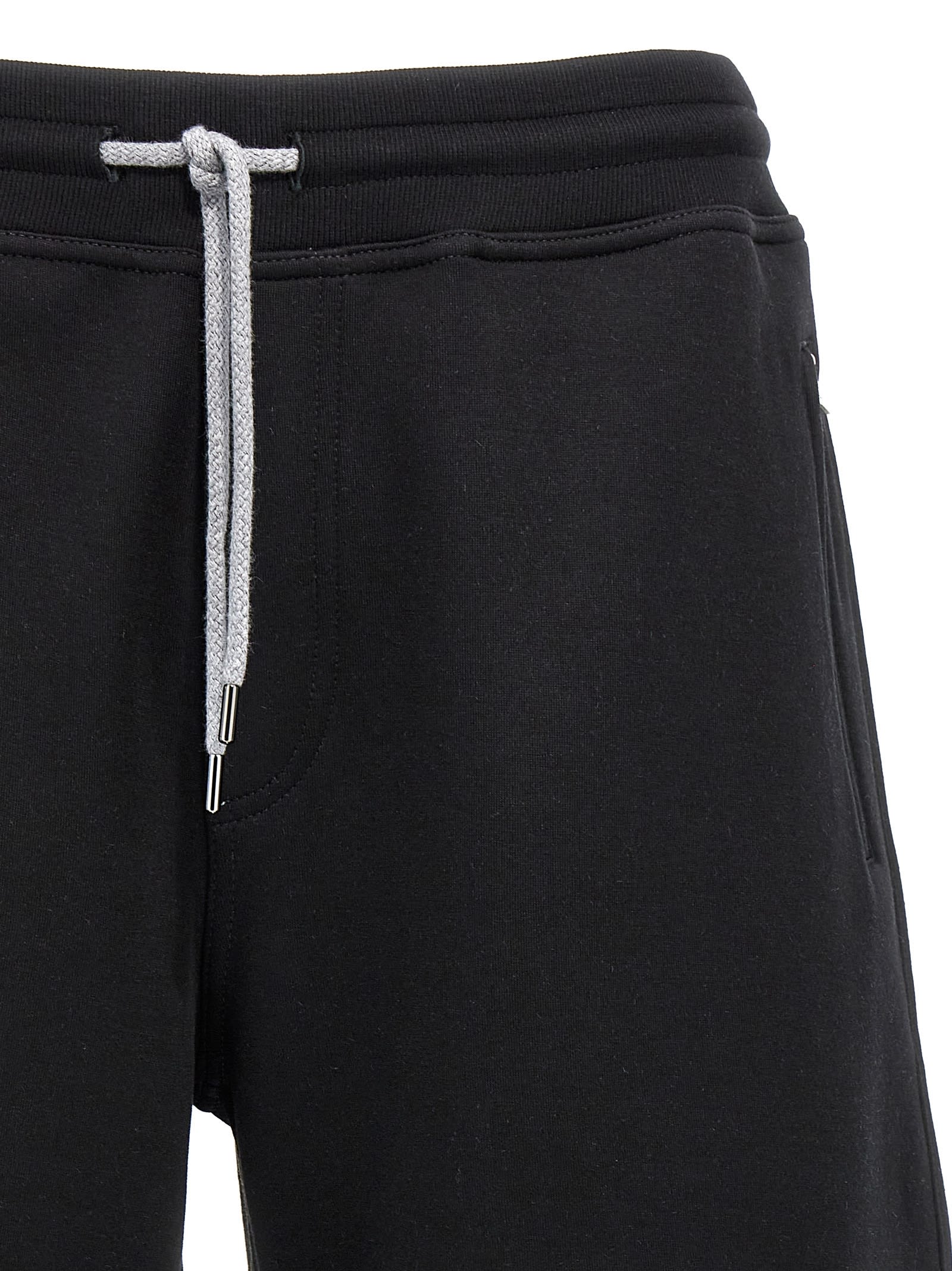 Shop Brunello Cucinelli Cotton Blend Bermuda Shorts In Black