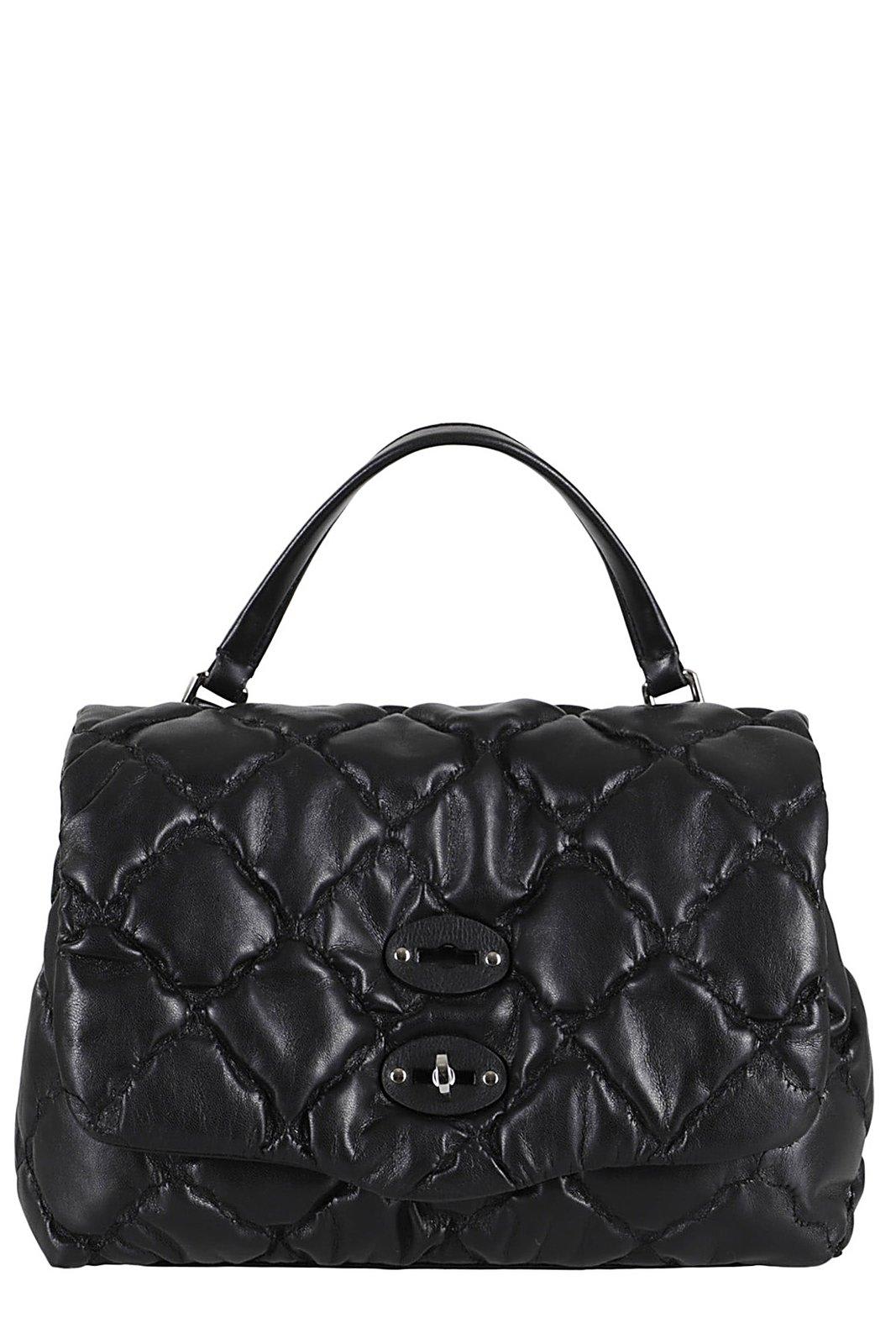 Zanellato Small Postina Amar Nuvola Quilted Tote Bag In Nero